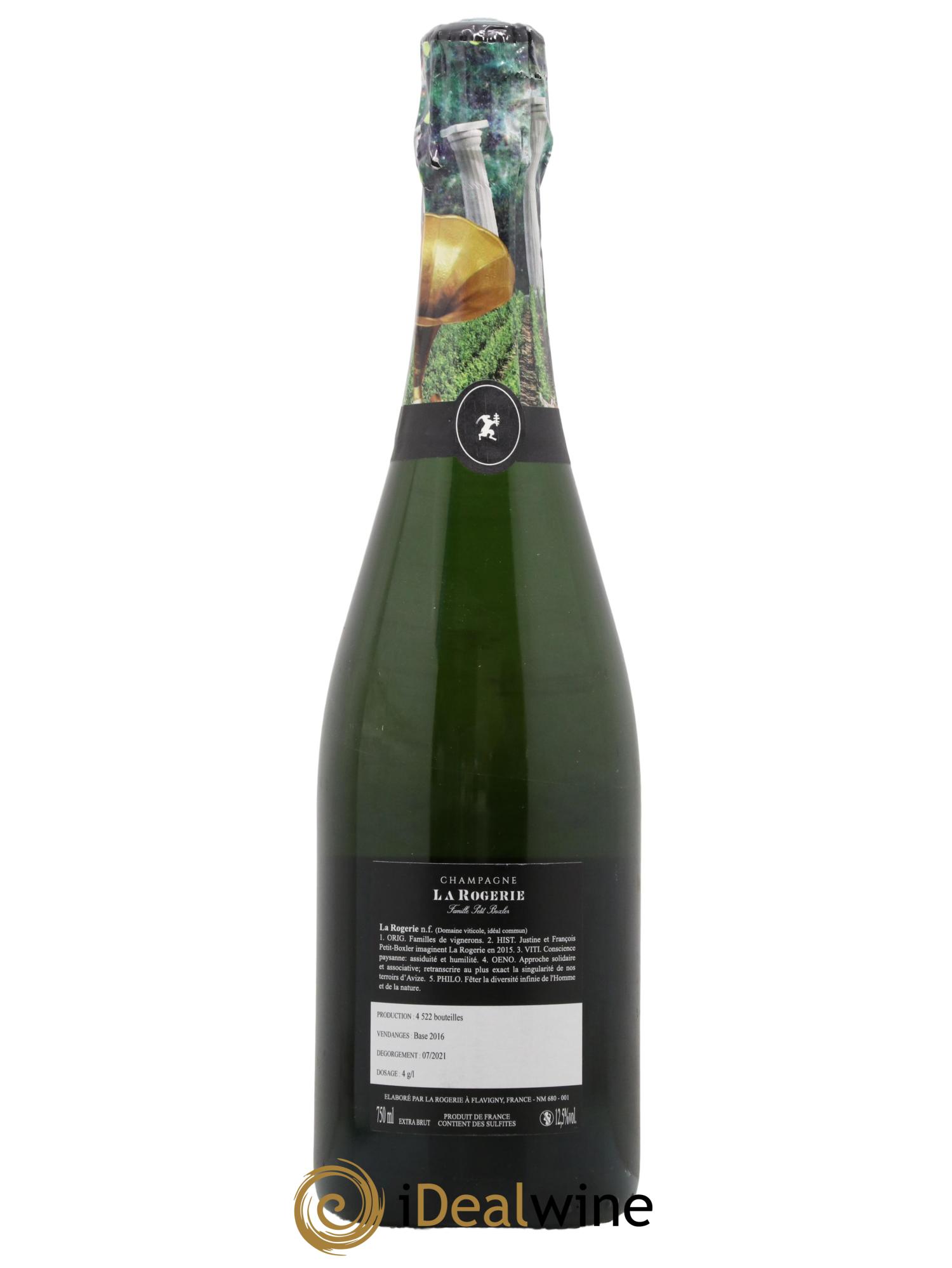 Champagne Grand Cru La Grande Vie Maison La Rogerie - Lot de 1 bouteille - 1
