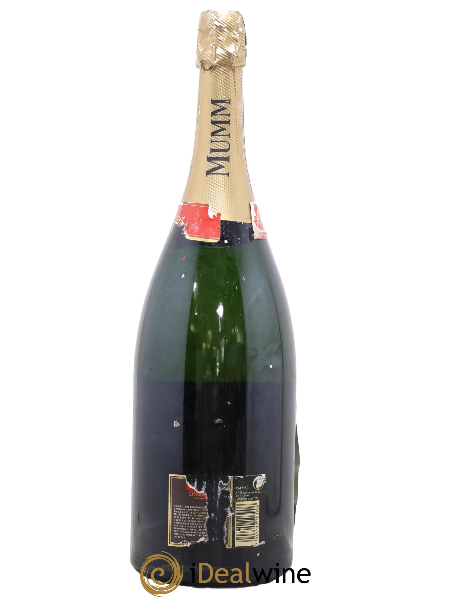 Champagne GH Mumm 1996 - Lot de 1 magnum - 1