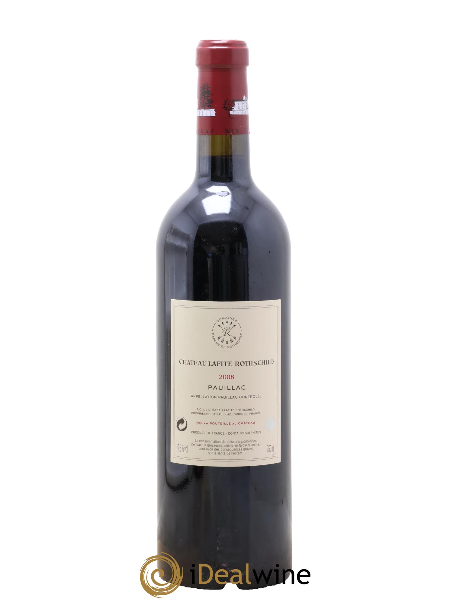 Château Lafite Rothschild 1er Grand Cru Classé 2008 - Lot de 1 bouteille - 1