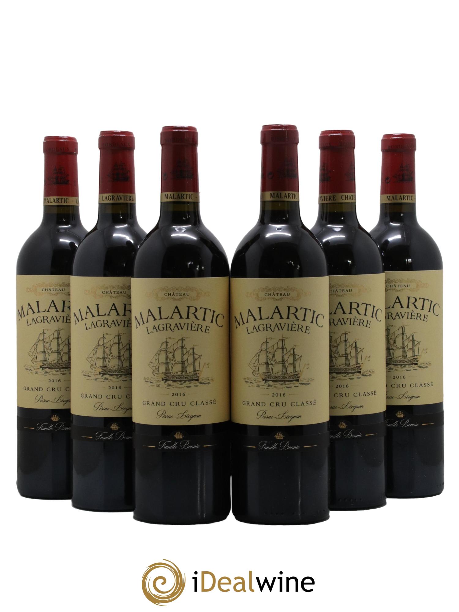 Château Malartic-Lagravière Cru Classé de Graves 2016 - Lot de 6 bouteilles - 0