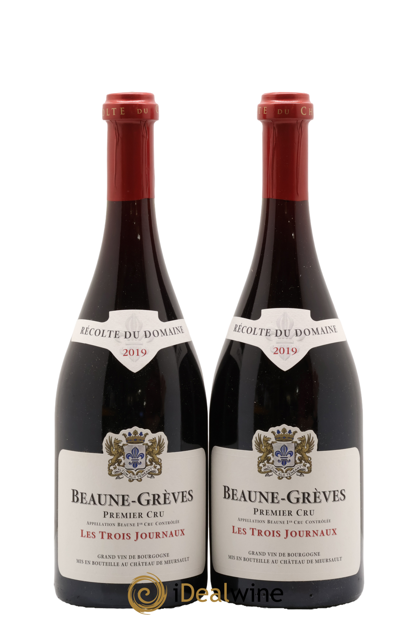 Beaune 1er Cru Grèves Les Trois Journaux Château de Meursault 2019 - Lotto di 2 bottiglie - 0