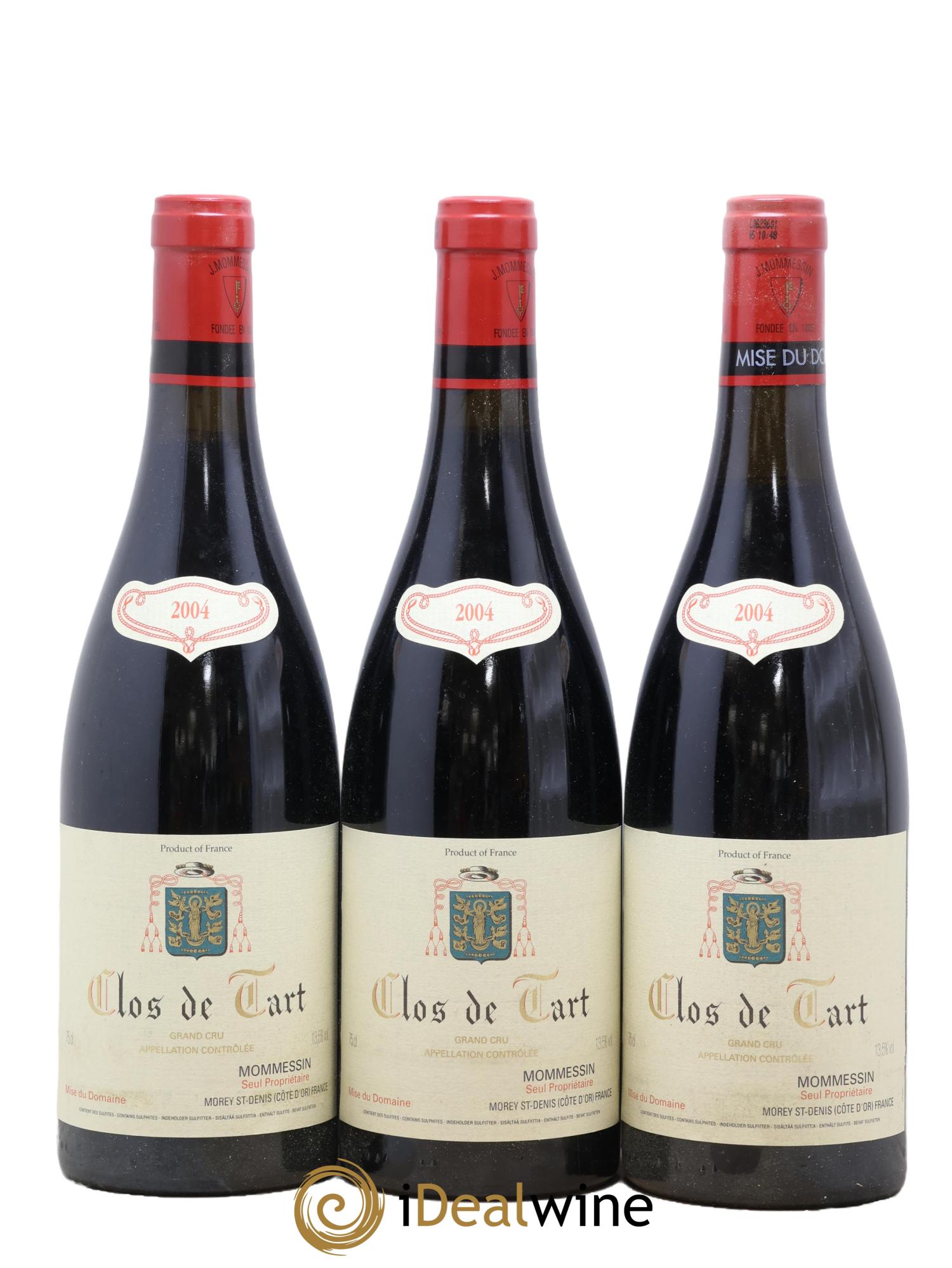 Clos de Tart Grand Cru Clos de Tart 2004 - Posten von 3 Flaschen - 0