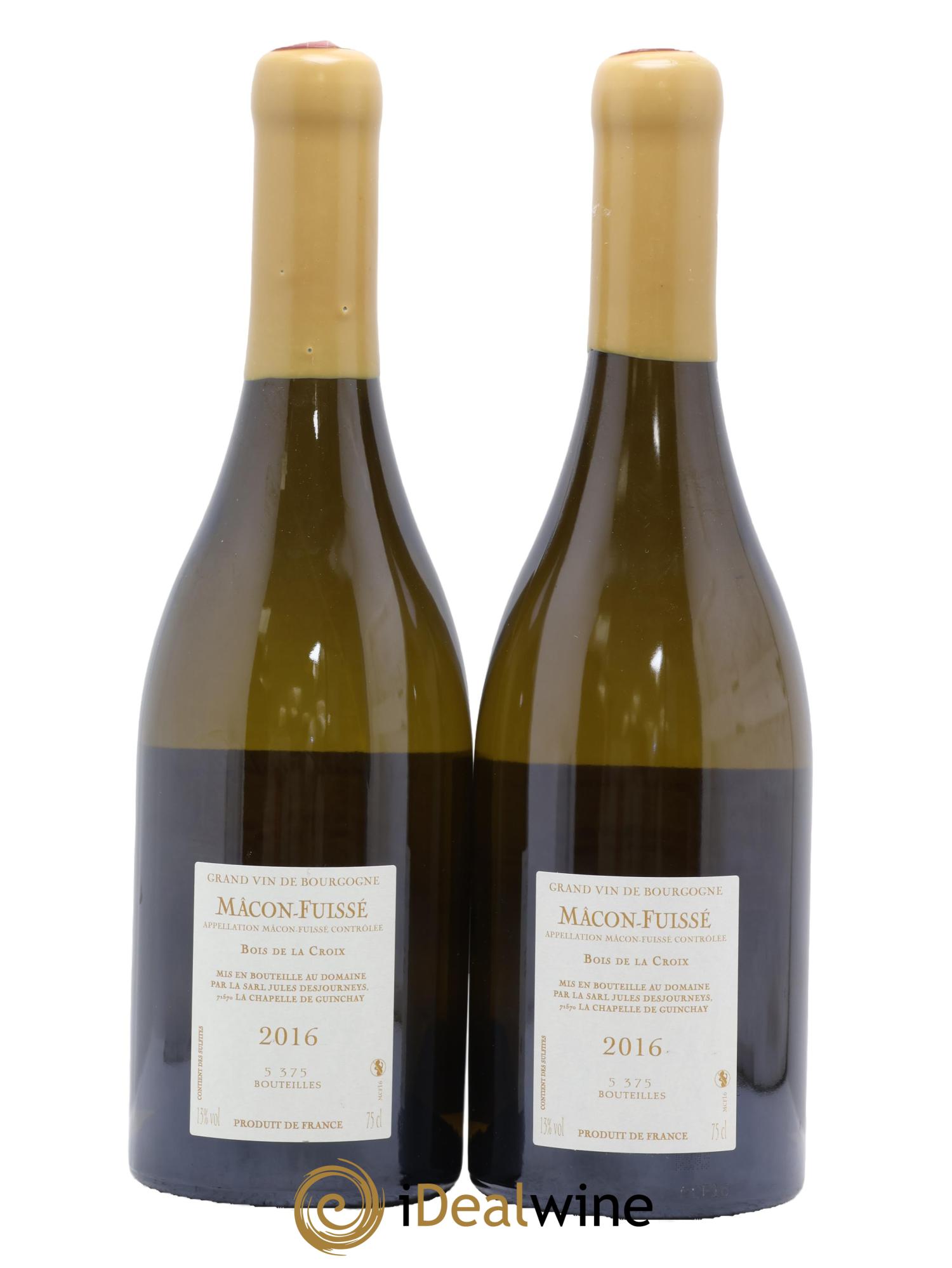Mâcon-Fuissé Bois de la Croix Jules Desjourneys 2016 - Lot de 2 bouteilles - 1