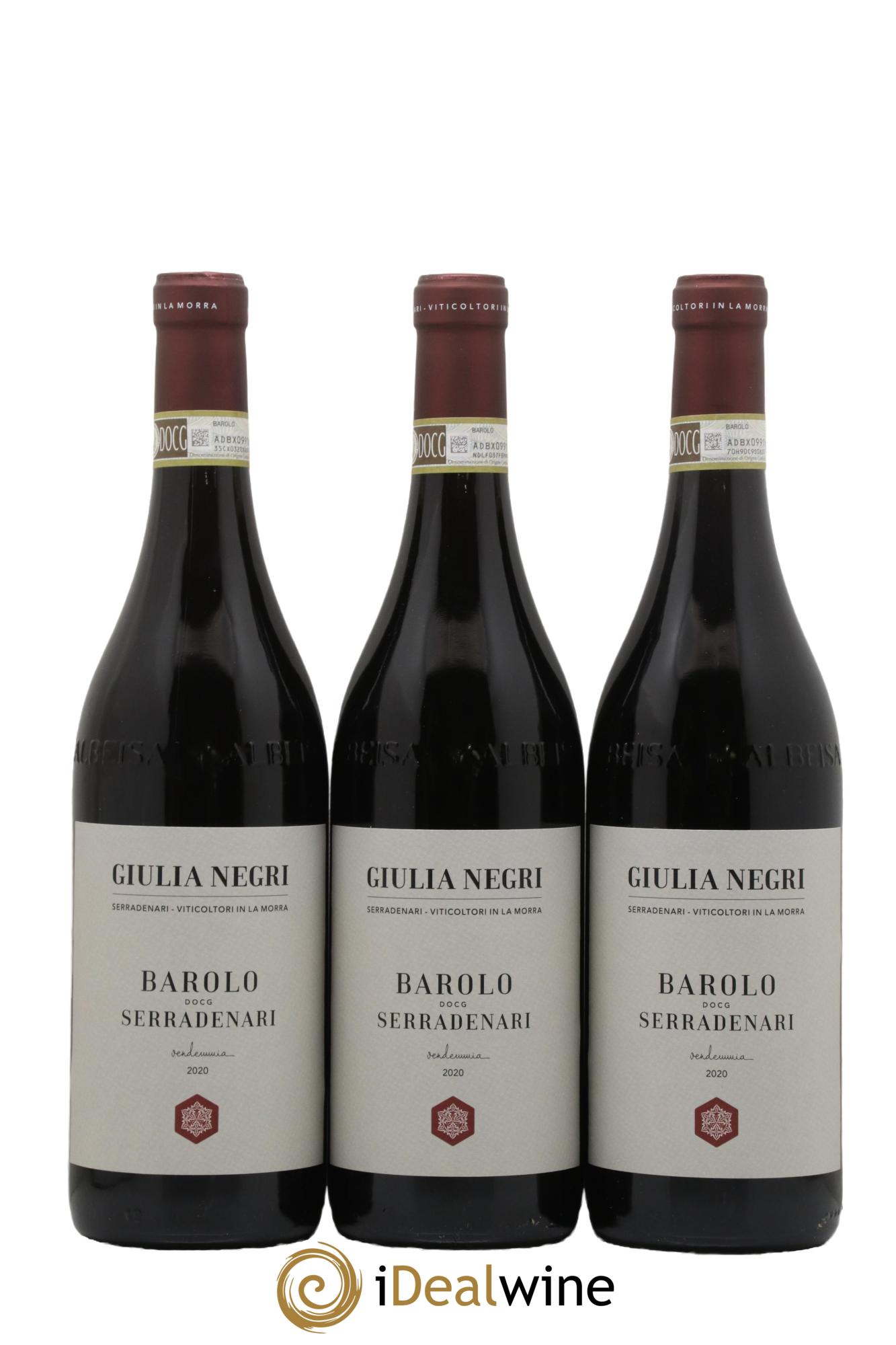 Barolo DOCG Giulia Negri Serradenari 2020 - Lot de 3 bouteilles - 0