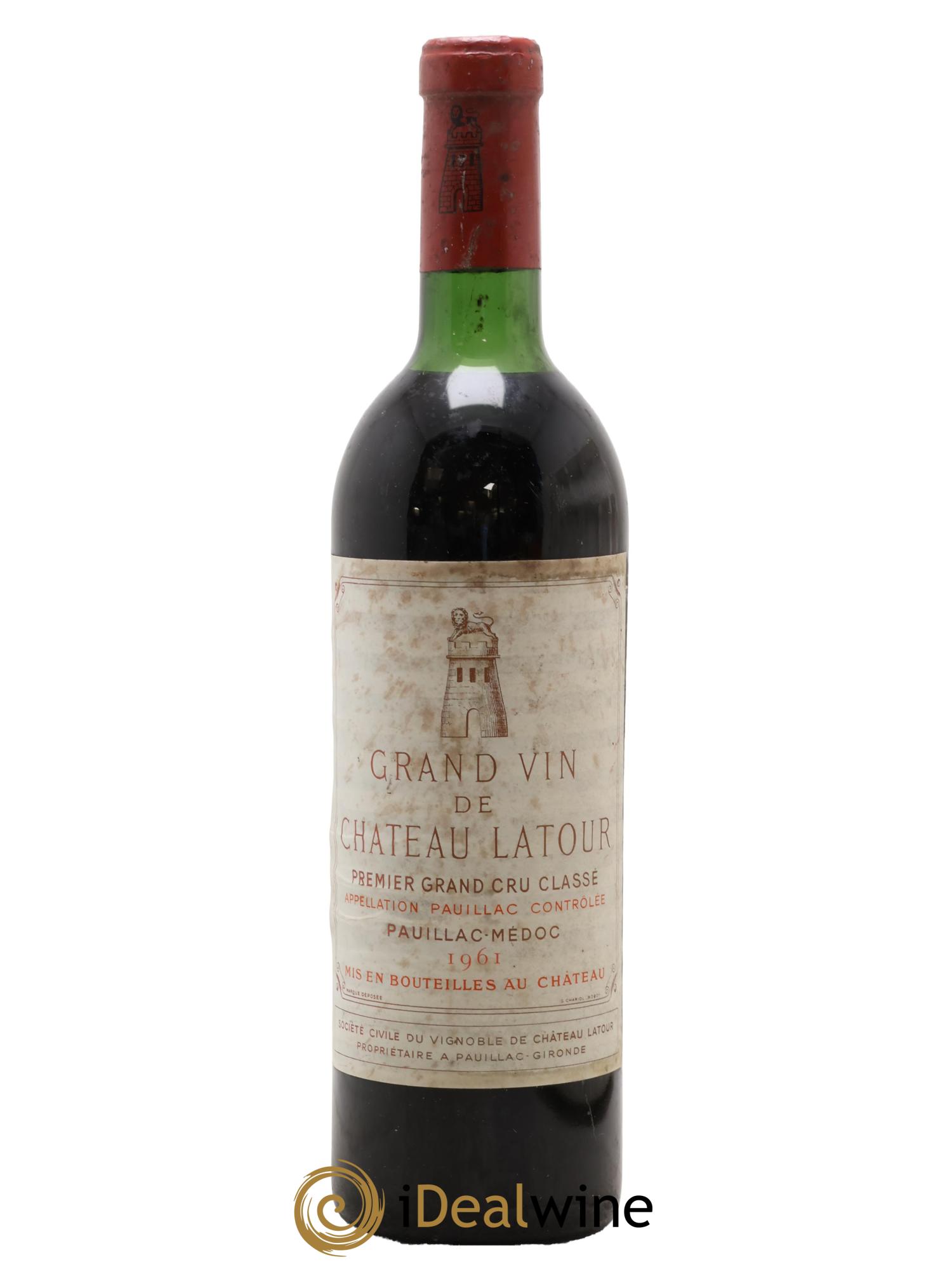 Château Latour 1er Grand Cru Classé 1961 - Lotto di 1 bottiglia - 0