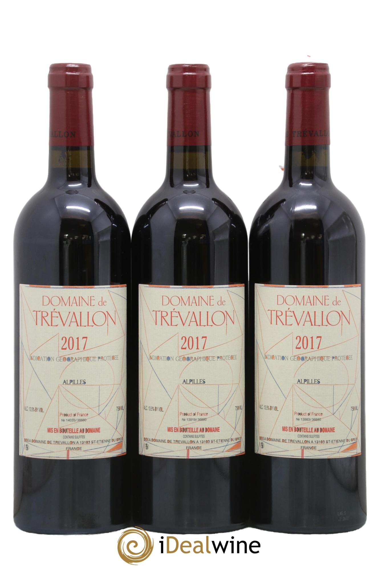 Alpilles Trévallon (Domaine de) Eloi Dürrbach 2017 - Lot de 3 bouteilles - 0