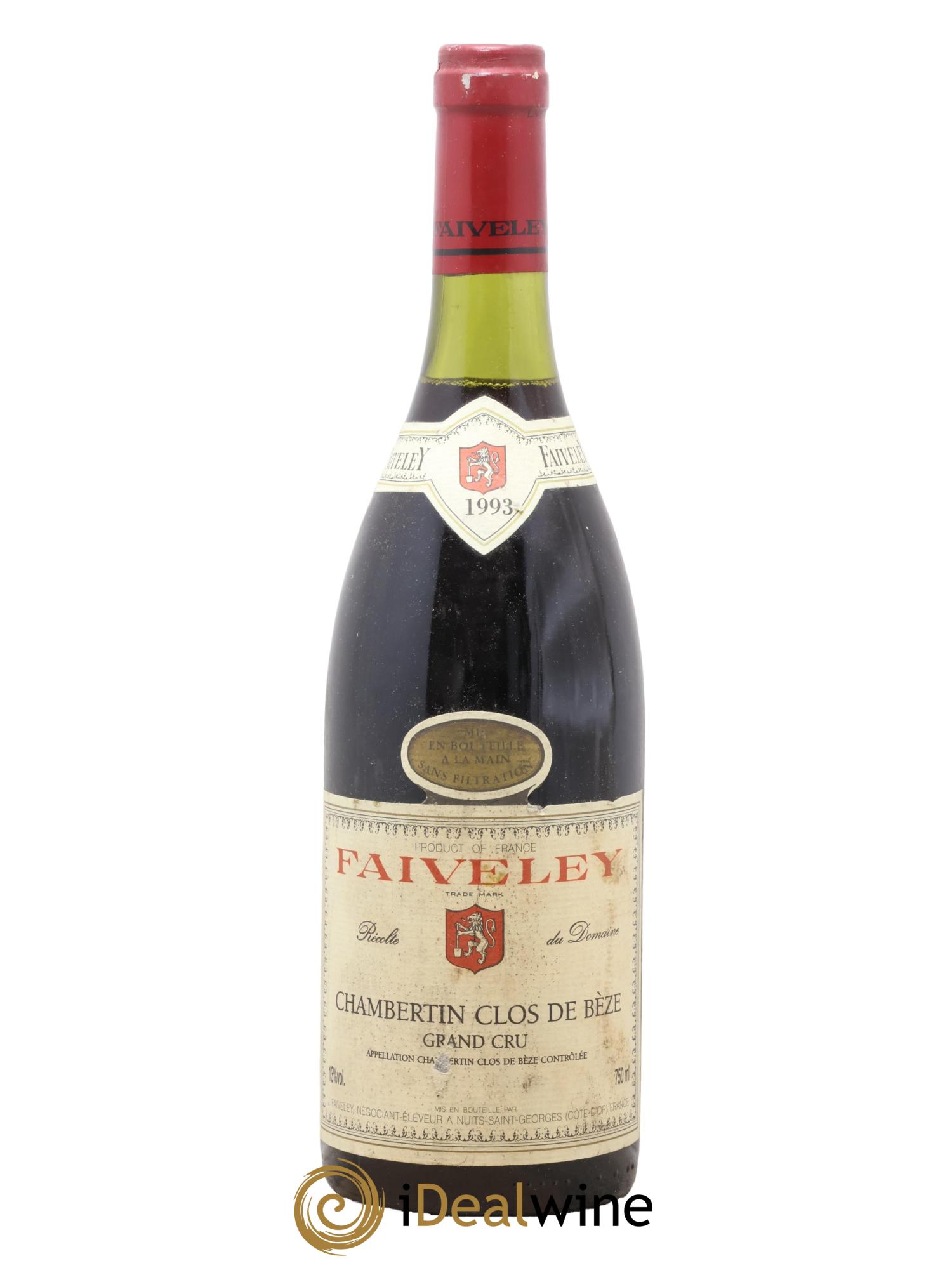 Chambertin Clos de Bèze Grand Cru Faiveley 1993 - Lot de 1 bouteille - 0