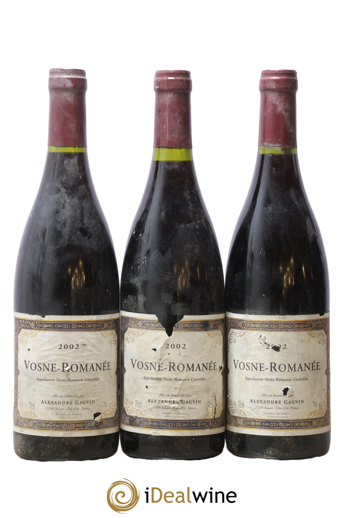 Vosne-Romanée Alexandre Gauvin 2002 - Lot de 3 bouteilles - 0