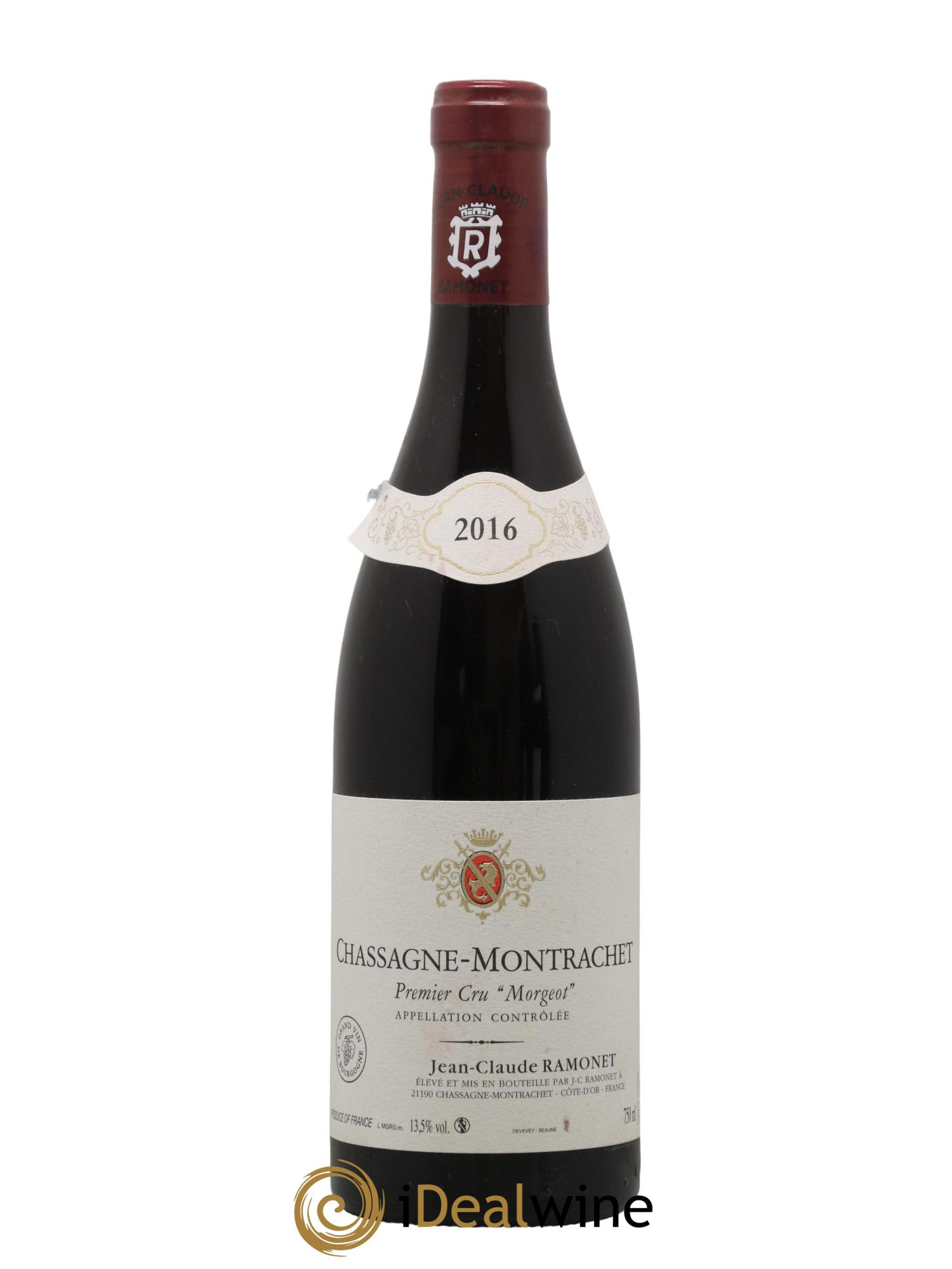 Chassagne-Montrachet 1er Cru Morgeot Ramonet (Domaine) 2016 - Lot de 1 bouteille - 0