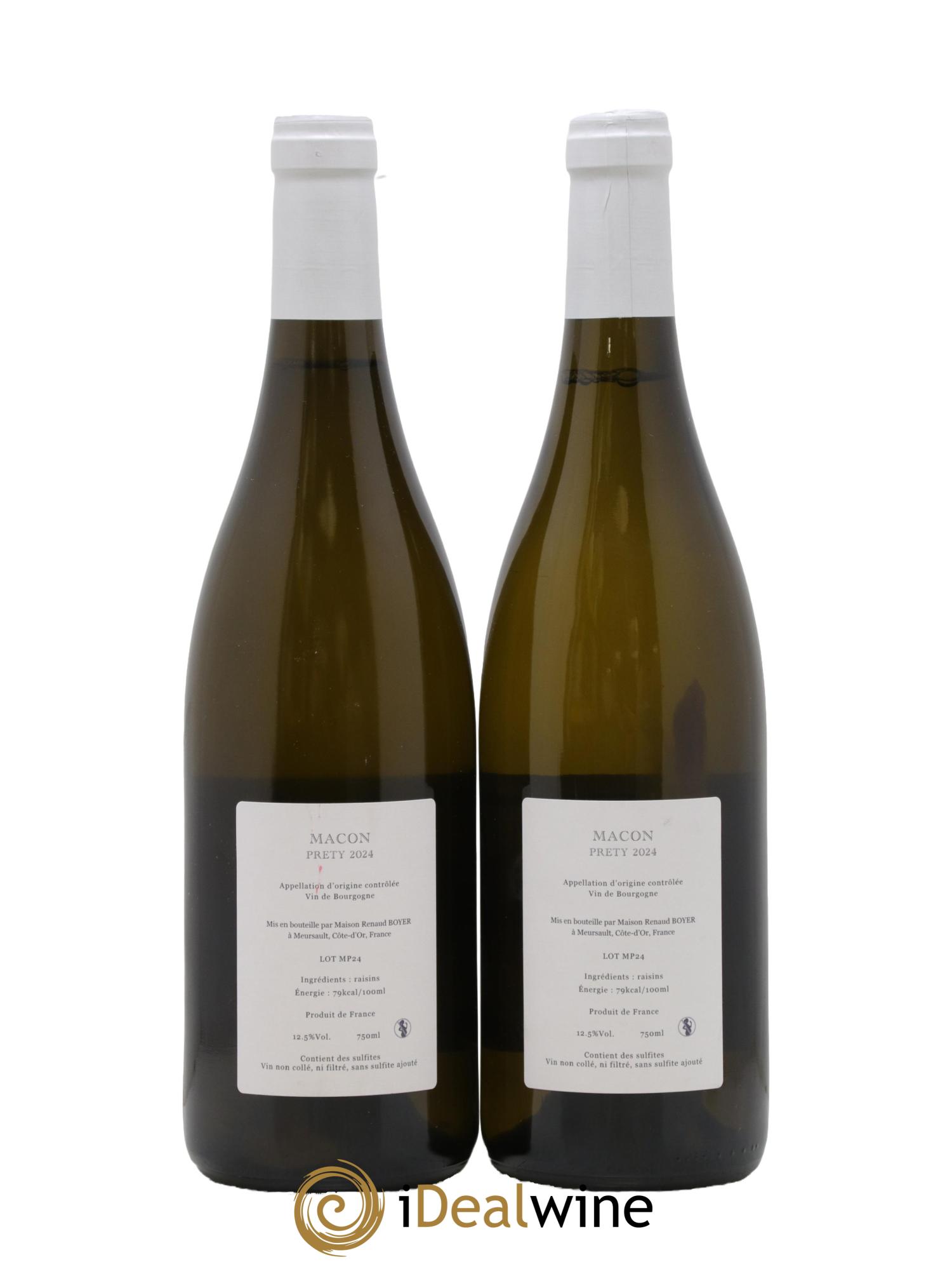 Mâcon Pretty Renaud Boyer 2024 - Lot of 2 bottles - 1