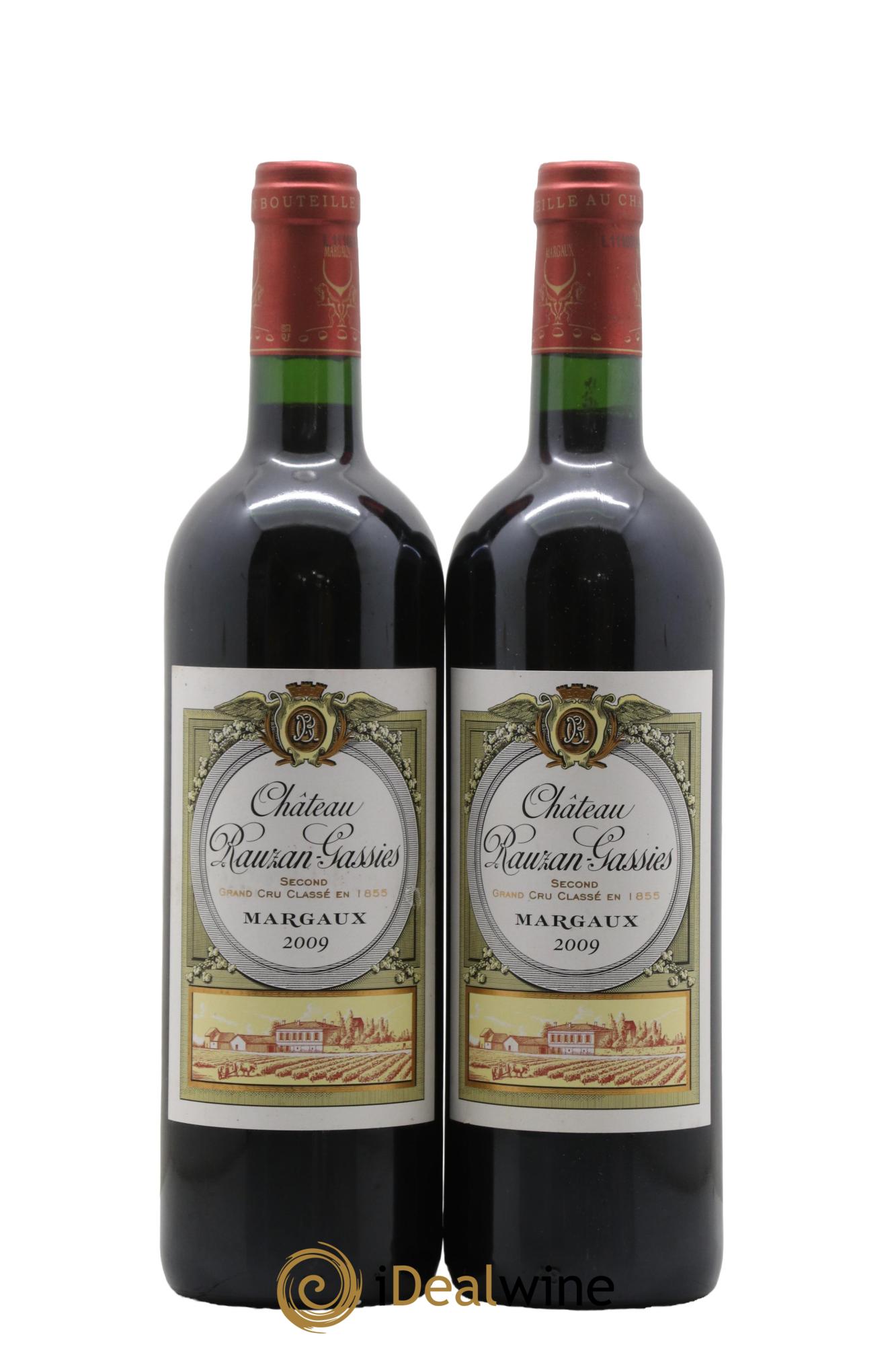 Château Rauzan-Gassies 2ème Grand Cru Classé  2009 - Lot de 2 bouteilles - 0