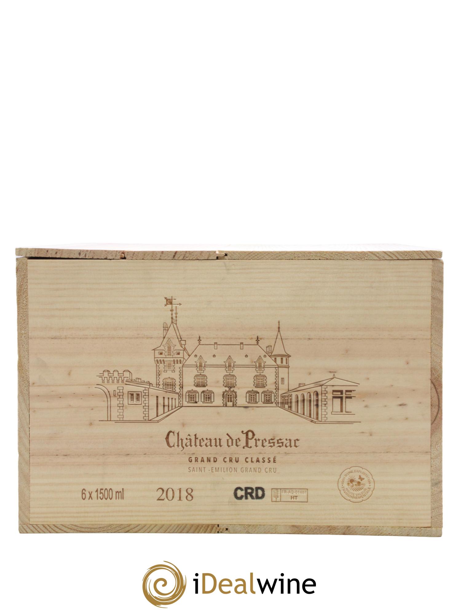 Château de Pressac Grand Cru Classé 2018 - Lot of 6 magnums - 1