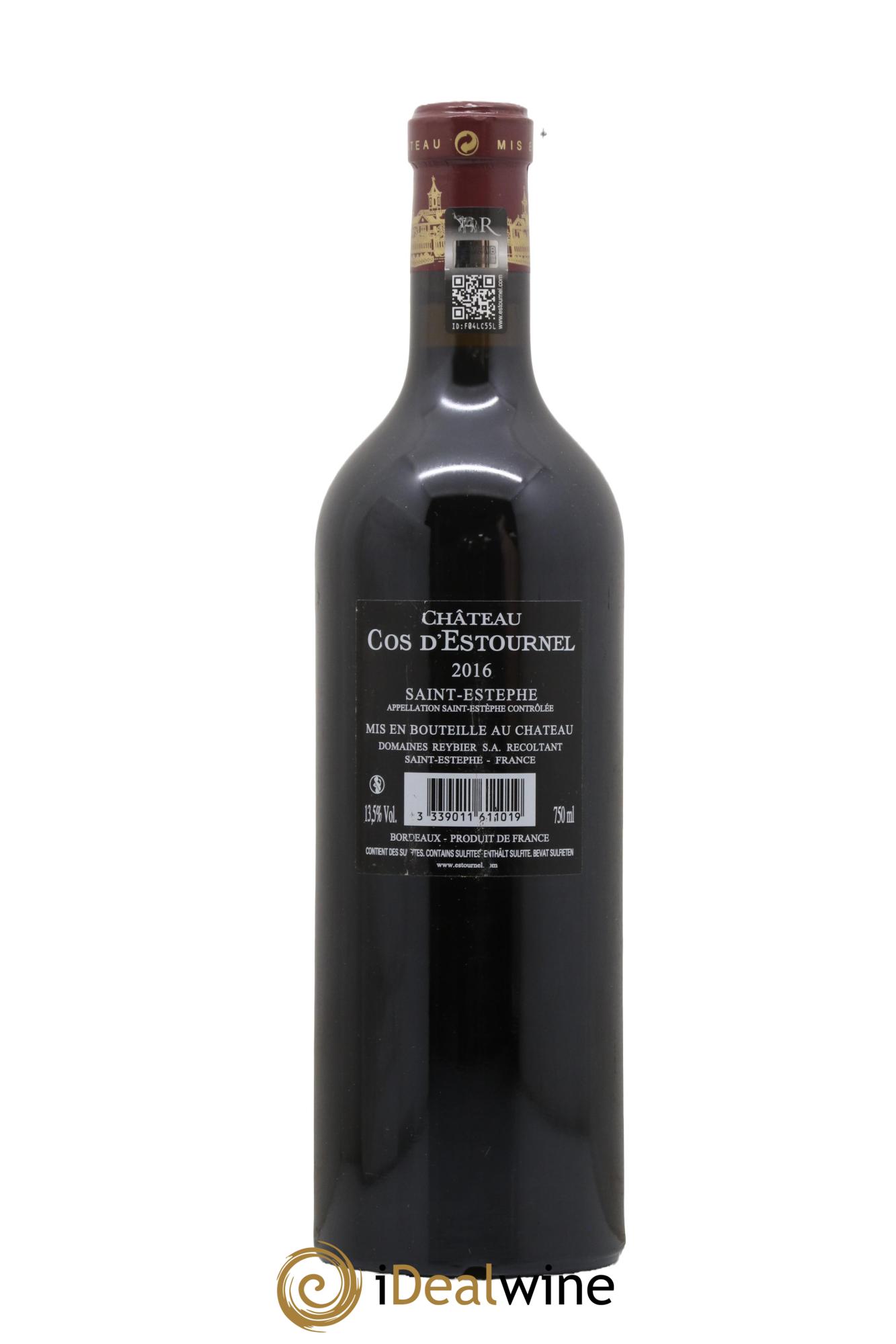 Cos d'Estournel 2ème Grand Cru Classé 2016 - Posten von 1 Flasche - 1