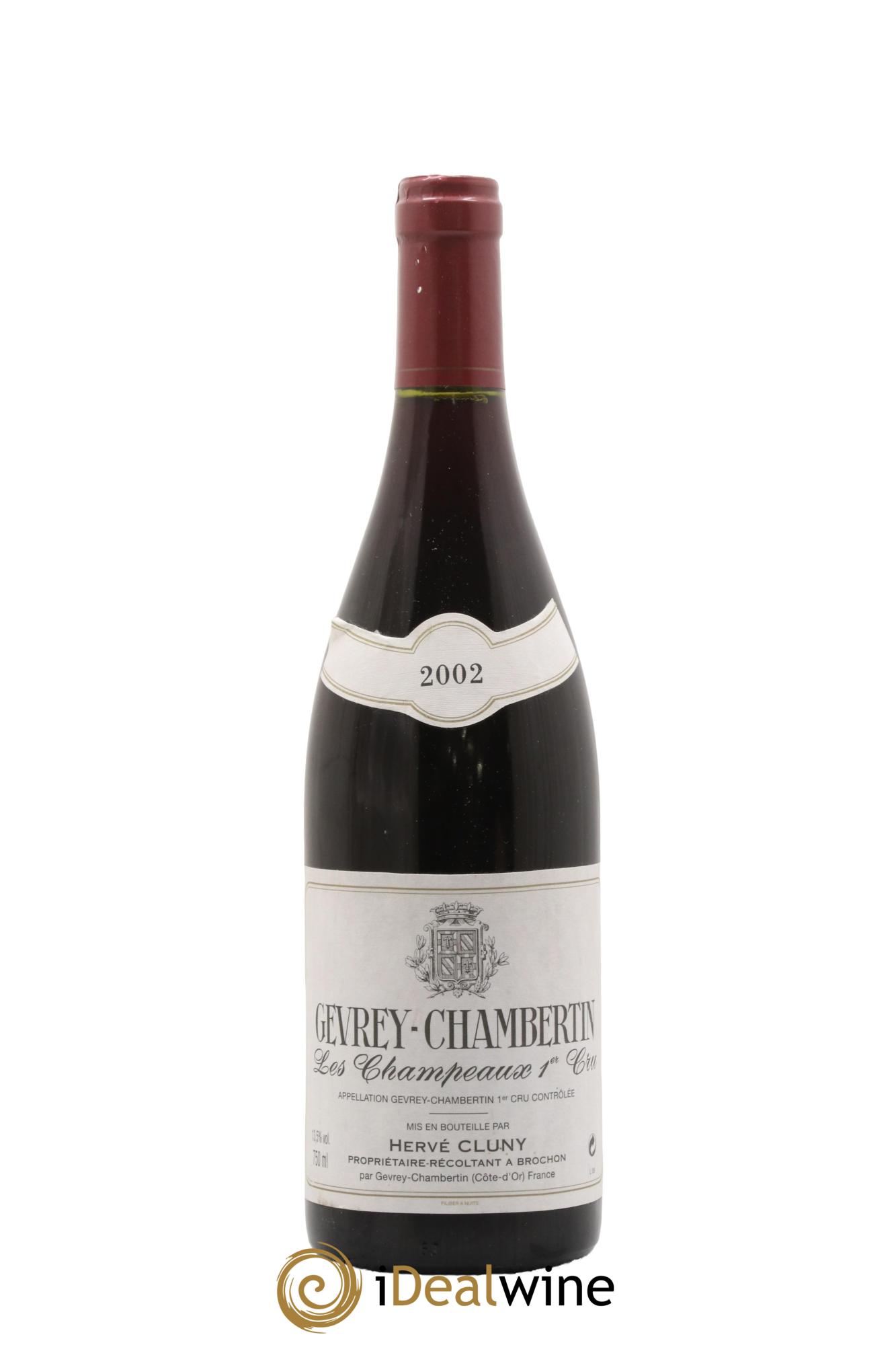 Gevrey-Chambertin 1er Cru Les Champeaux Domaine Hervé Cluny 2002 - Lot de 1 bouteille - 0