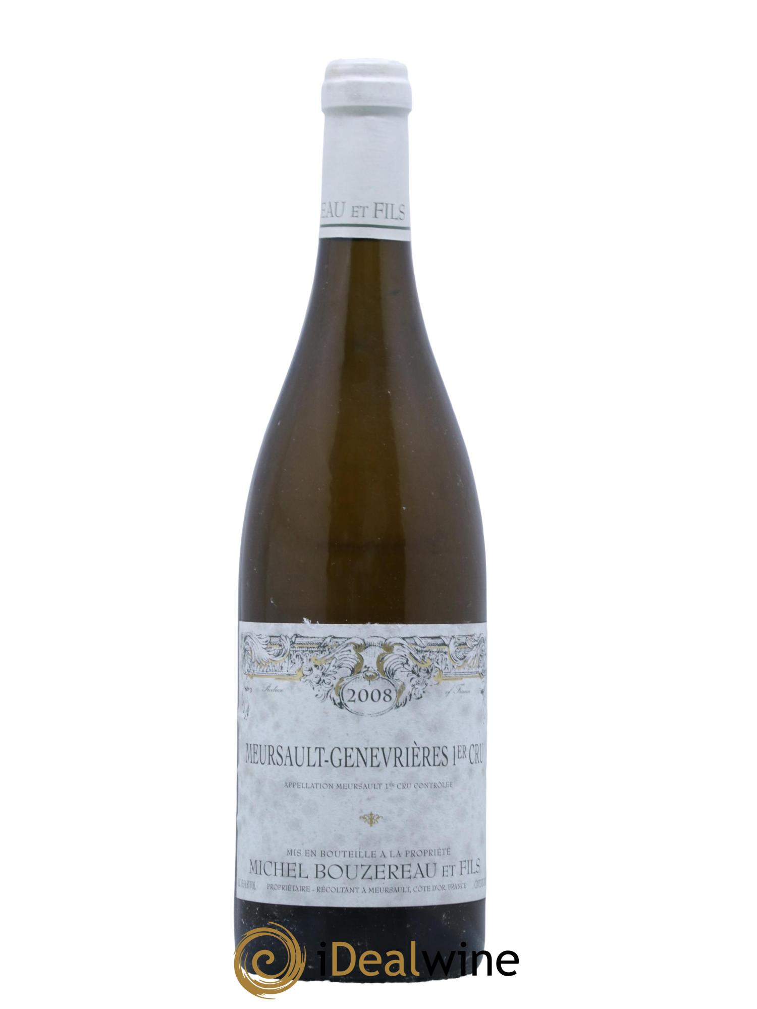 Meursault 1er Cru Les Genevrières Michel Bouzereau et Fils (Domaine) 2008 - Lot de 1 bouteille - 0