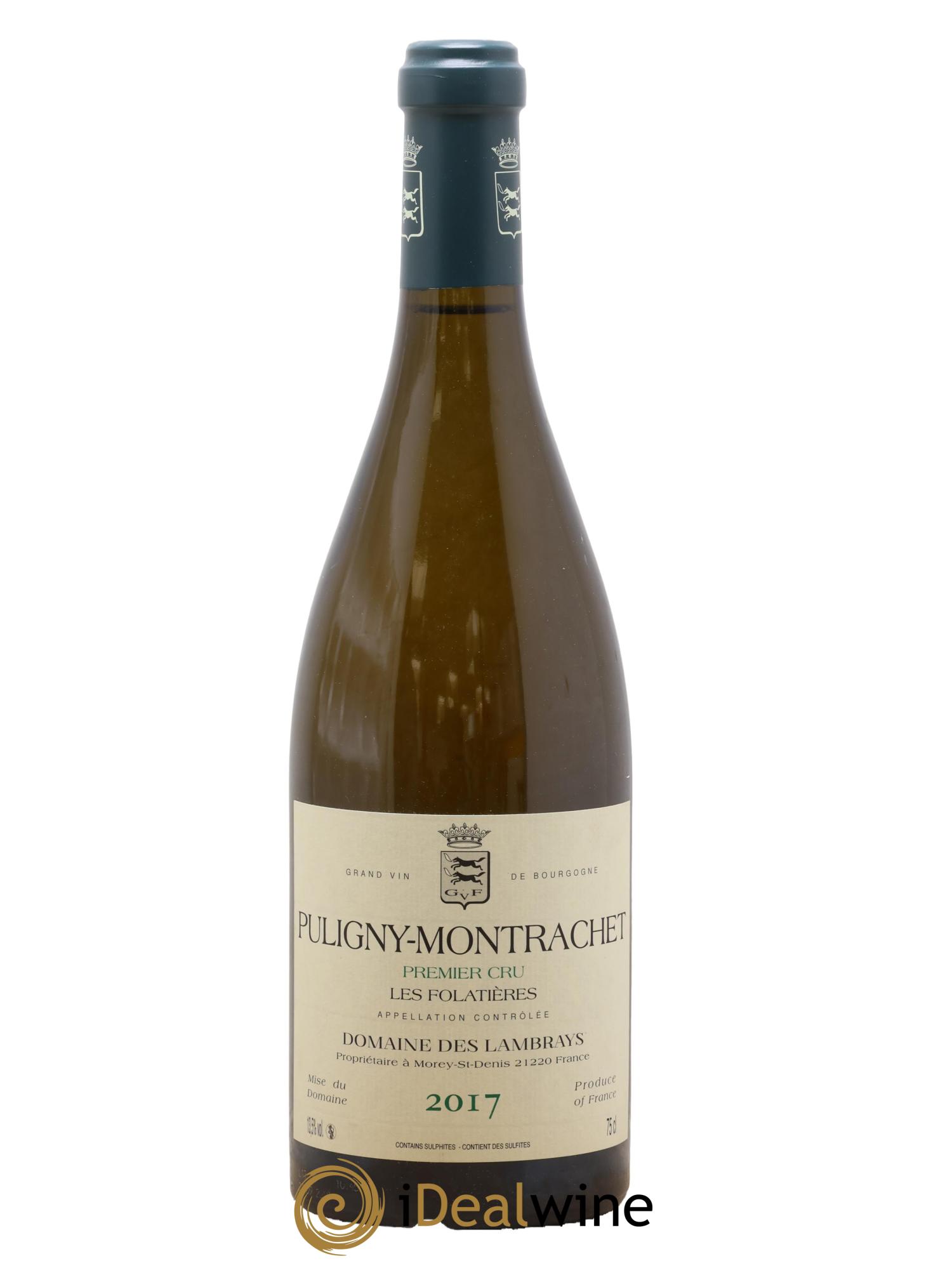 Puligny-Montrachet 1er Cru Les Folatières Domaine des Lambrays 2017 - Posten von 1 Flasche - 0