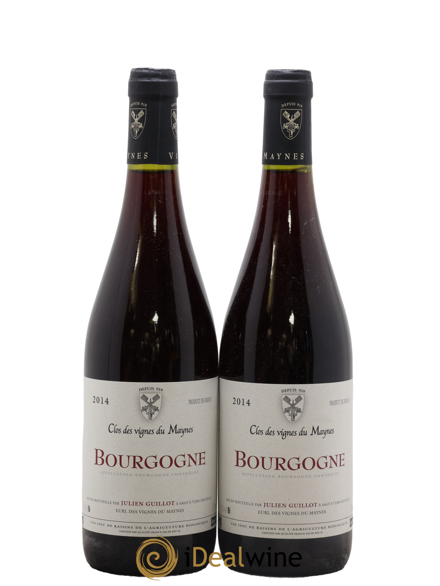 Bourgogne Clos des Vignes du Mayne Julien Guillot 2014 - Lot de 2 bouteilles - 0