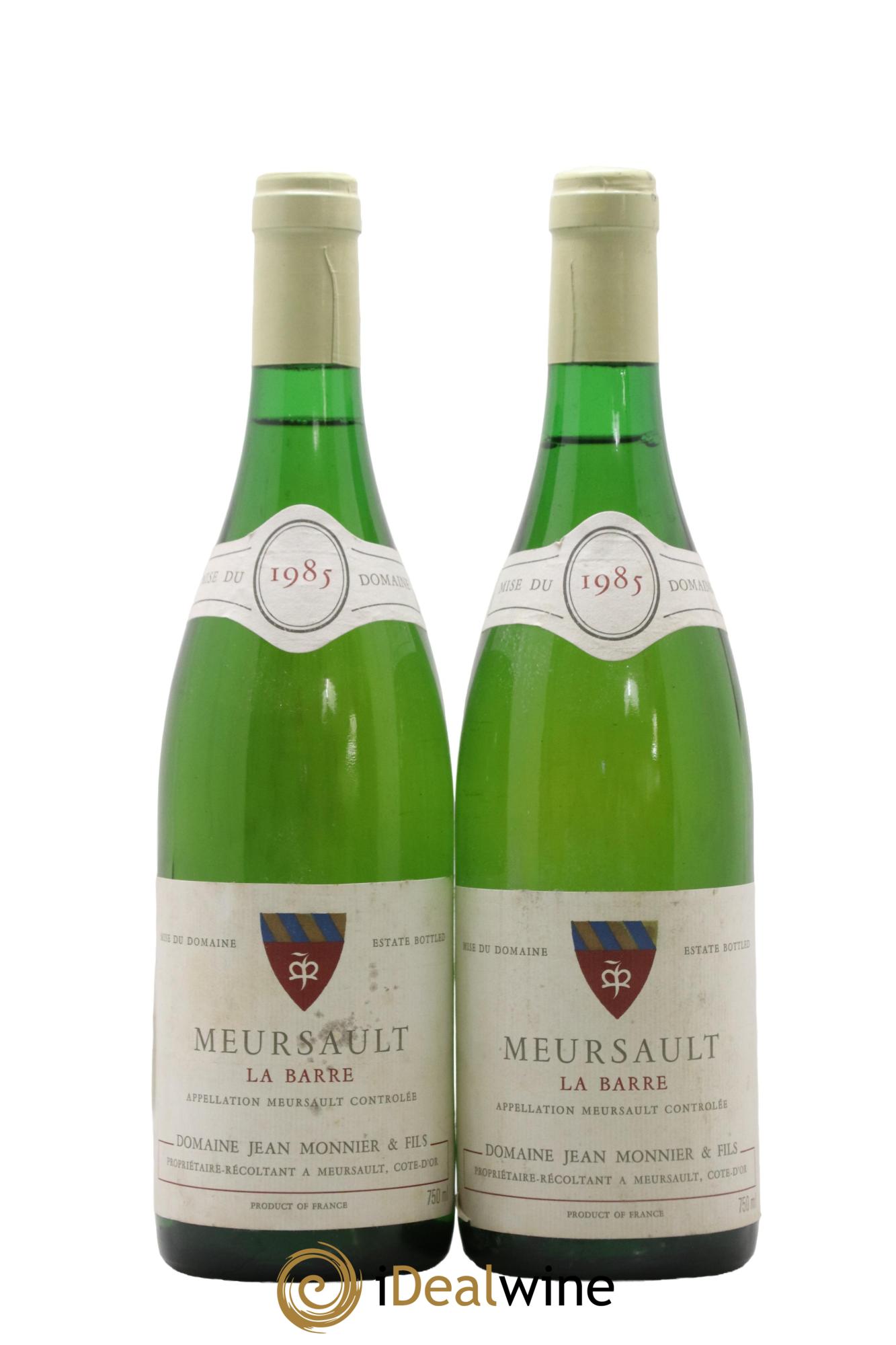 Meursault La Barre Jean Monnier 1985 - Lot de 2 bouteilles - 0