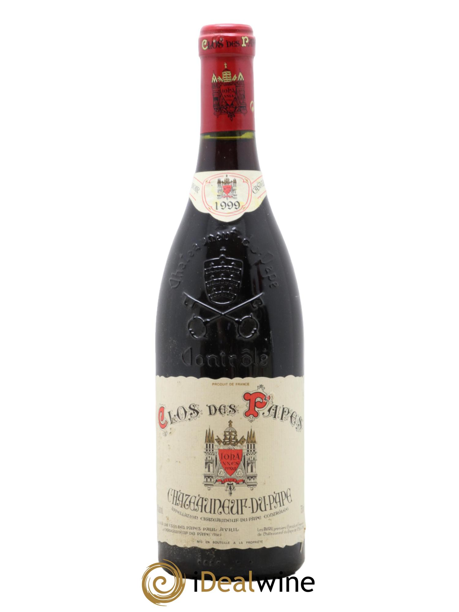 Châteauneuf-du-Pape Clos des Papes - Paul Avril 1999 - Lot de 1 bouteille - 0