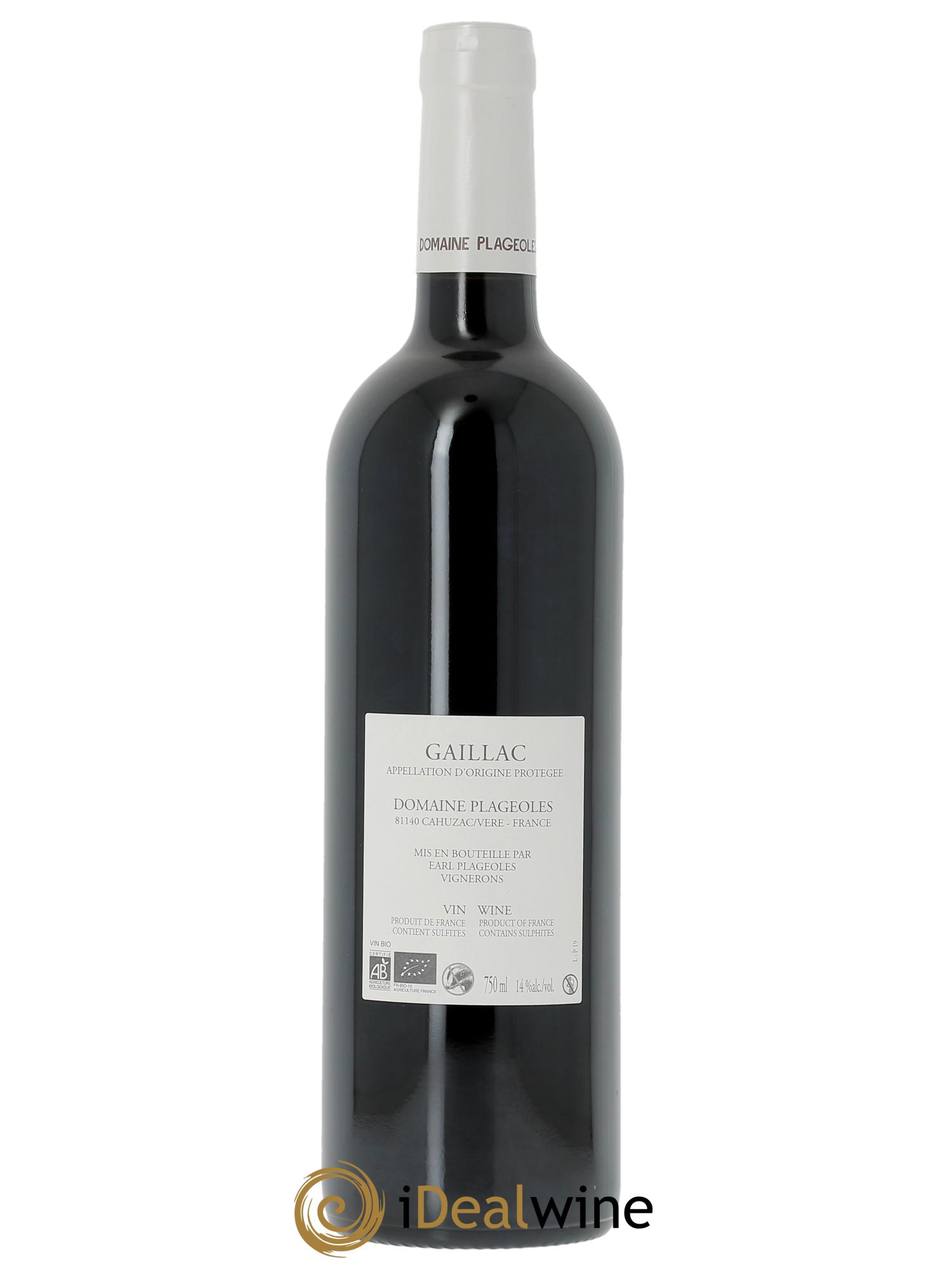 IGP Côtes du Tarn Prunelart Plageoles 2019 - Lotto di 1 bottiglia - 1