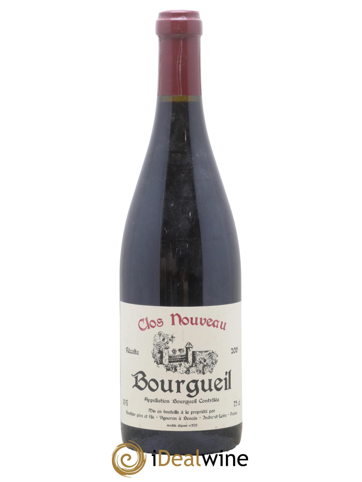 Bourgueil Clos Nouveau Domaine du Bel Air 2015 - Lot de 1 bouteille - 0
