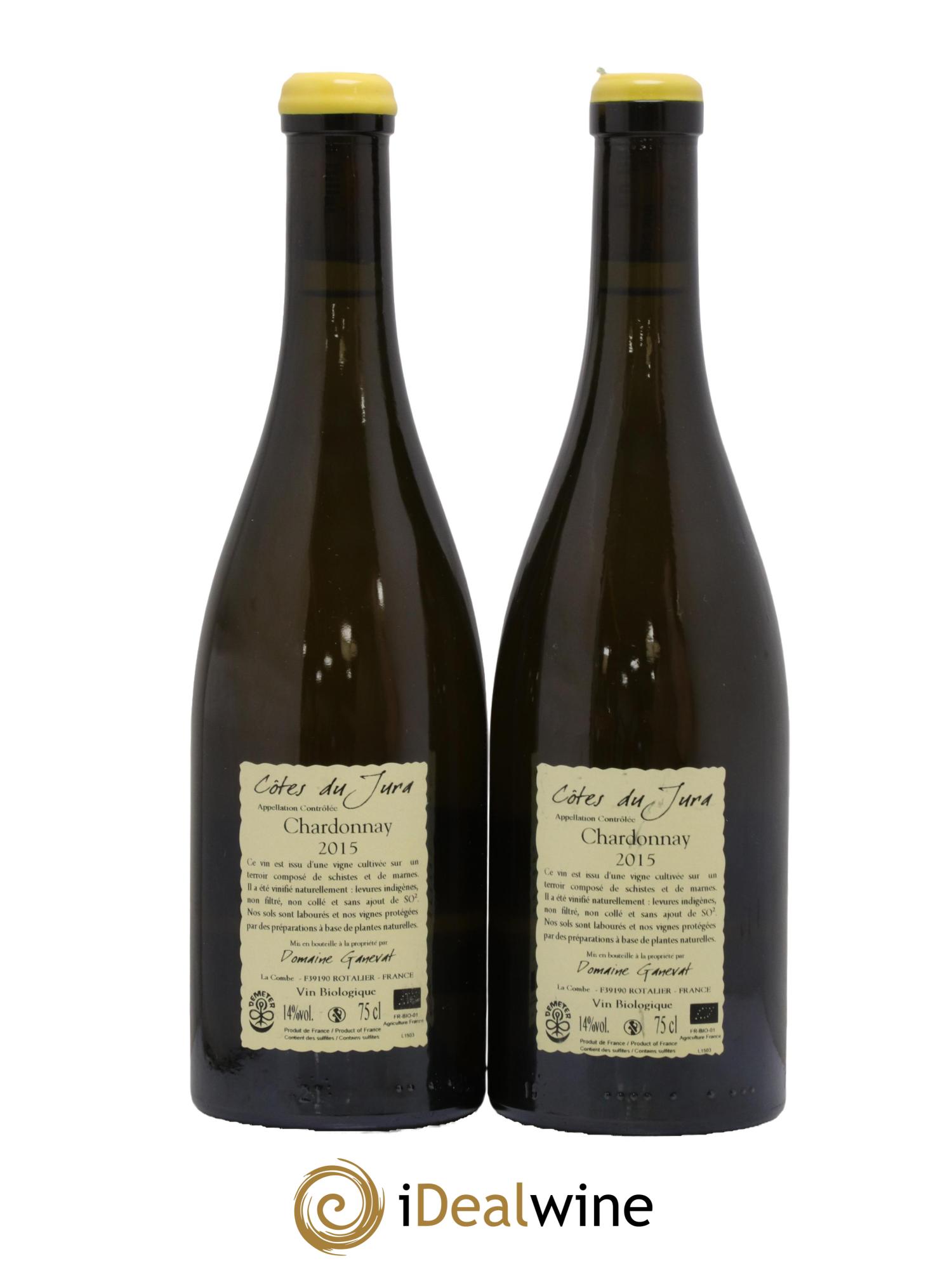 Côtes du Jura Grusse en Billat Jean-François Ganevat (Domaine) 2015 - Lot of 2 bottles - 1