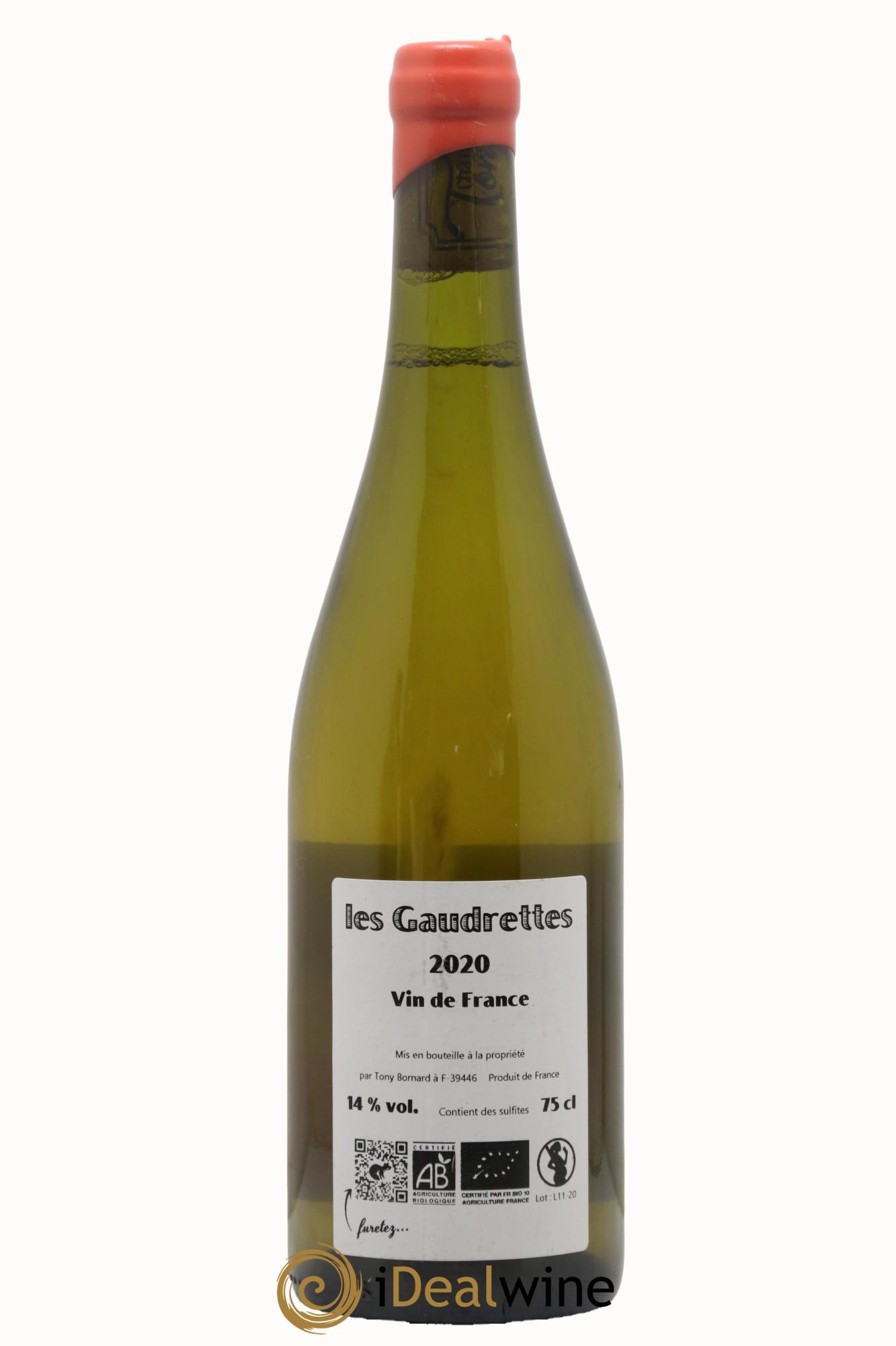 Côtes du Jura Les Gaudrettes Bornard  2020 - Lotto di 1 bottiglia - 1