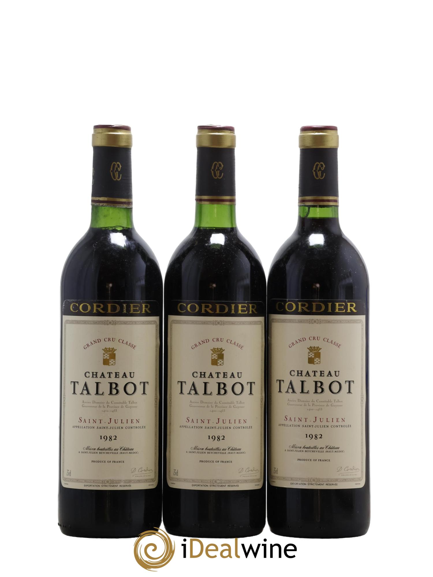 Château Talbot 4ème Grand Cru Classé  1982 - Lot de 6 bouteilles - 2