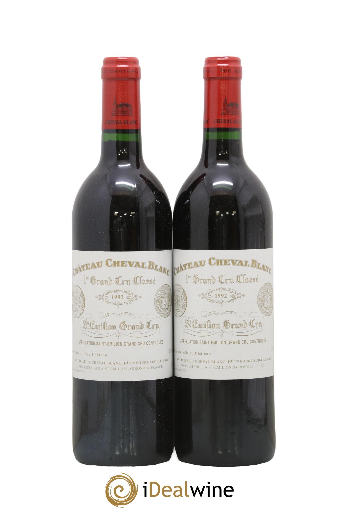 Château Cheval Blanc 1er Grand Cru Classé A 1992 - Lot de 2 bouteilles - 0
