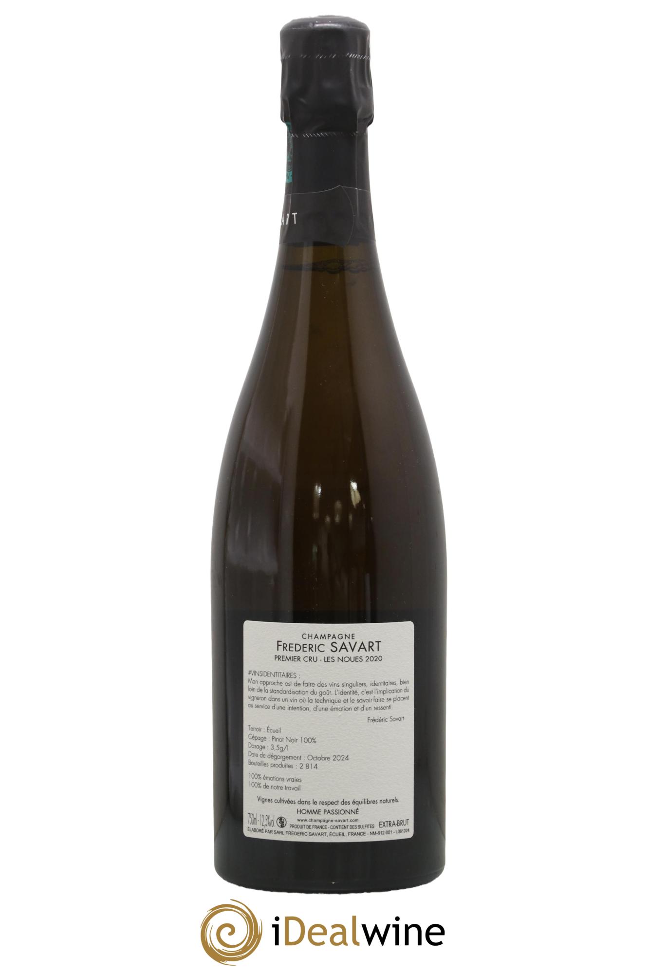 Les Noues 1er Cru Extra-Brut Savart 2020 - Lot de 1 bouteille - 1