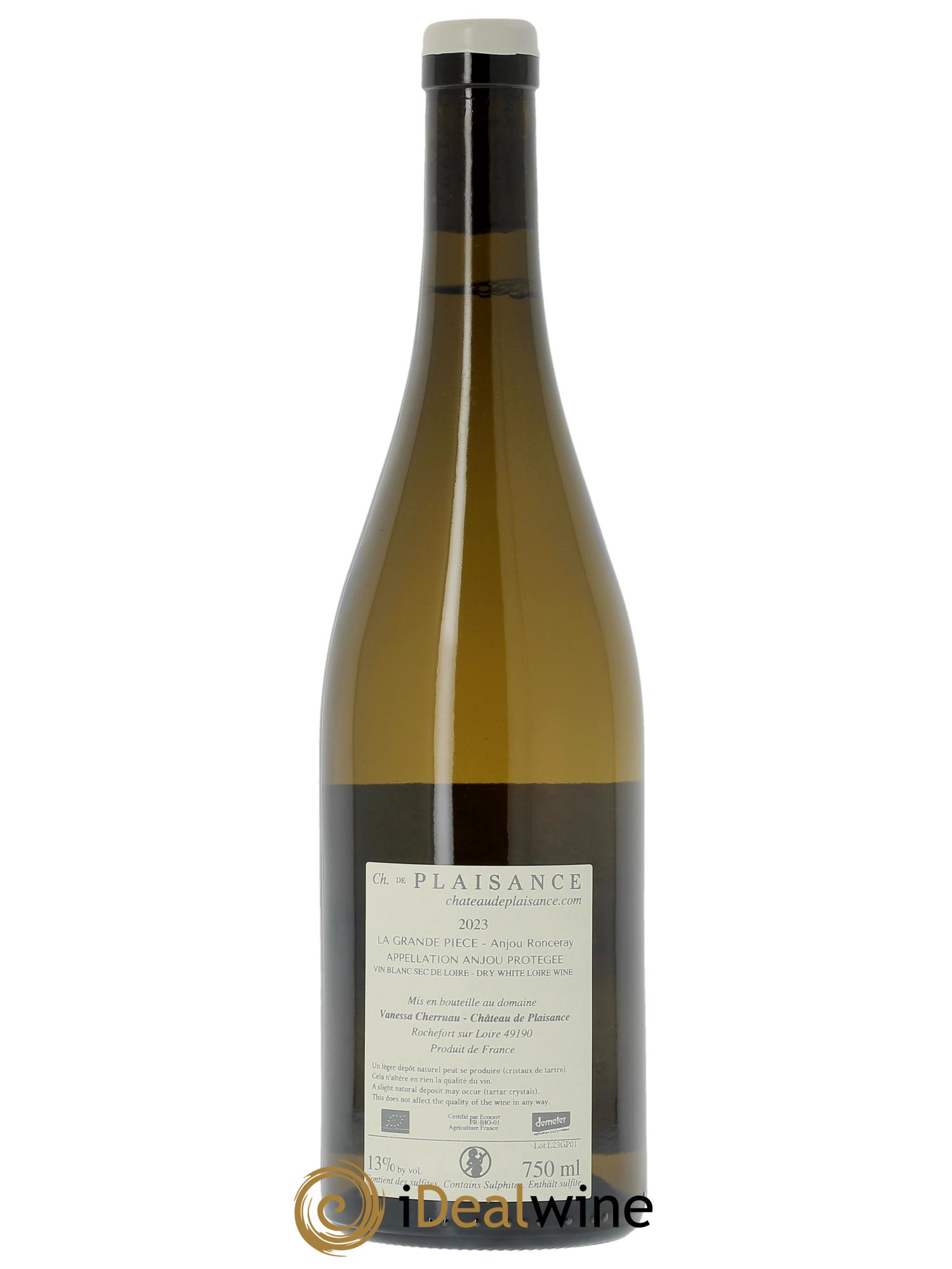 Anjou La Grande Pièce Château de Plaisance  2023 - Lot de 1 bouteille - 1