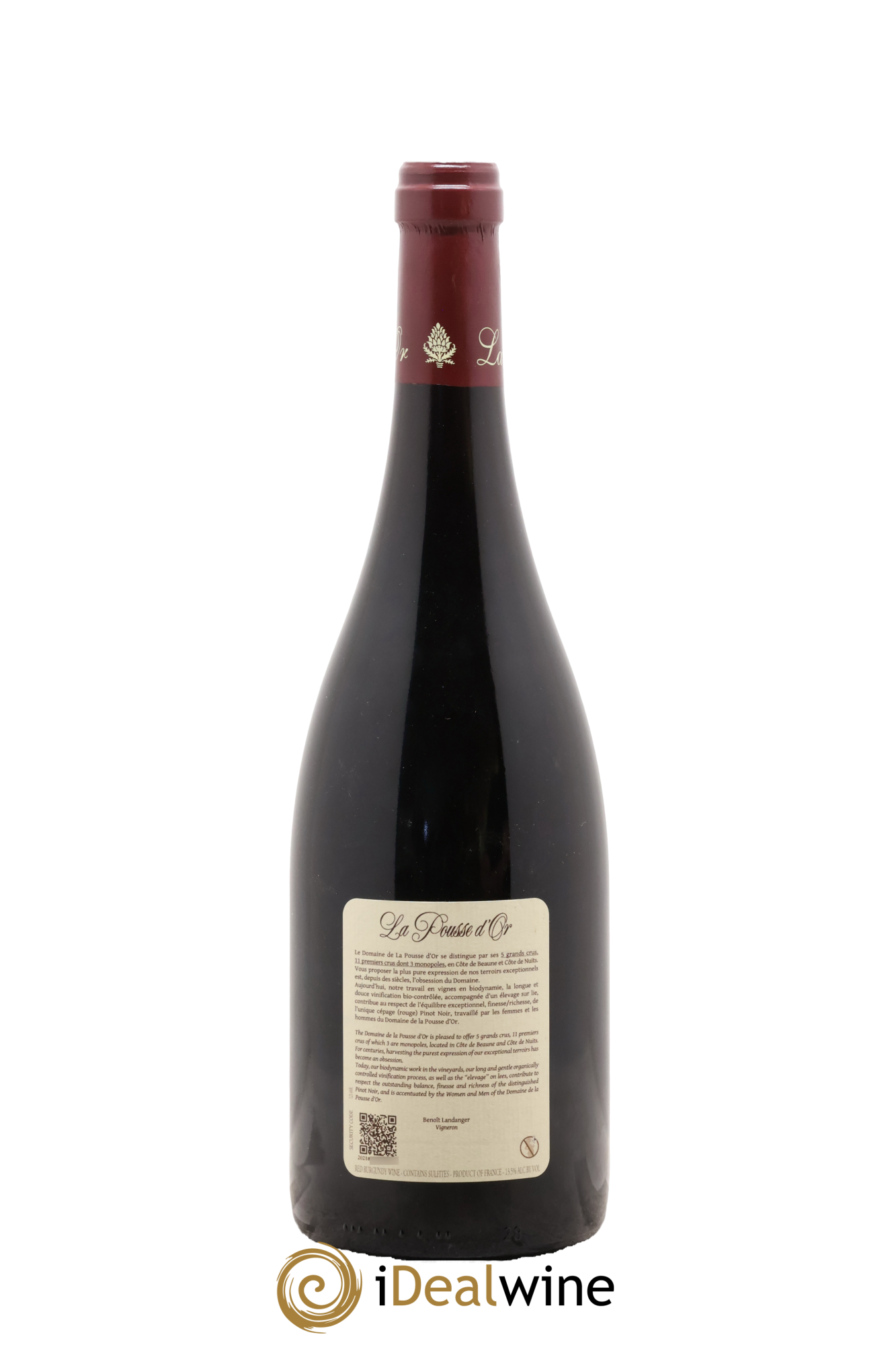 Chambolle-Musigny 1er Cru Les Amoureuses La Pousse d'Or (Domaine de) 2020 - Lot de 1 bouteille - 1