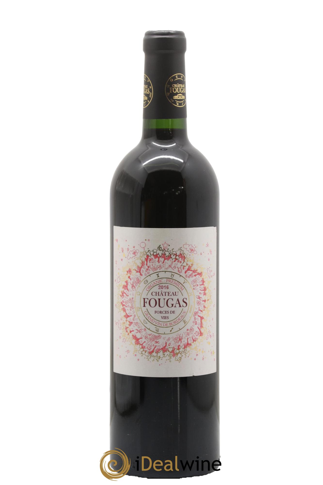 Côtes de Bourg Forces de vie Château Fougas 2016 - Lot de 1 bouteille - 0