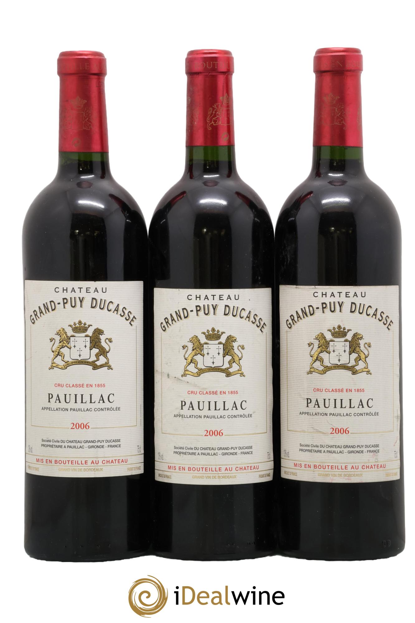 Château Grand Puy Ducasse 5ème Grand Cru Classé 2006 - Lot de 3 bouteilles - 0