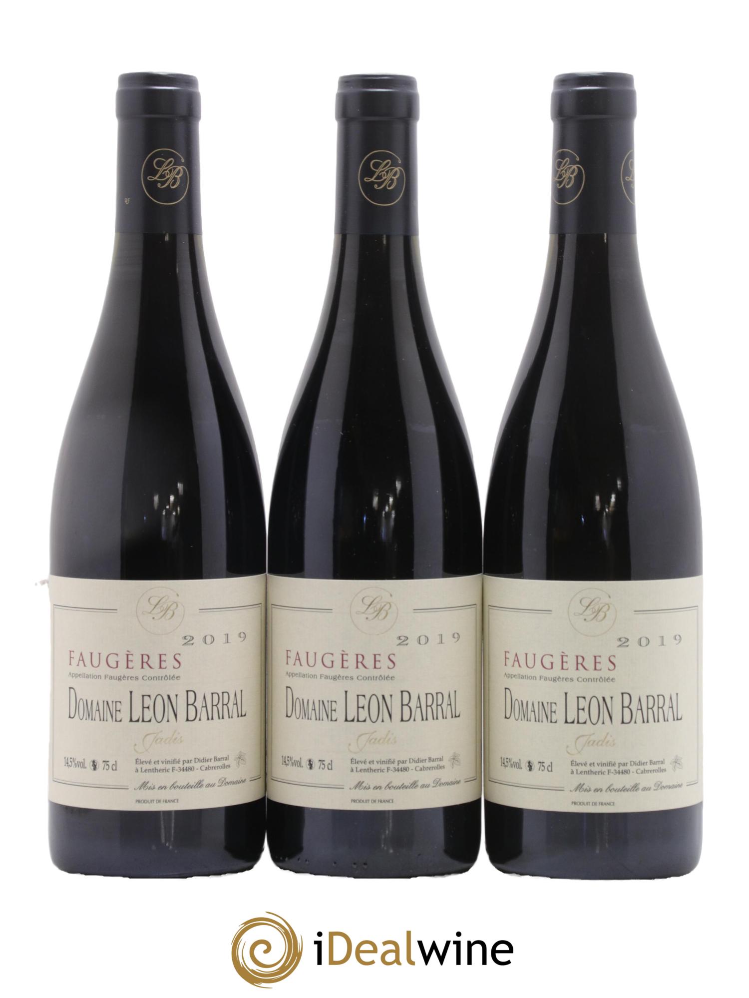 Faugères Jadis Domaine Léon Barral 2019 - Lot de 3 bouteilles - 0