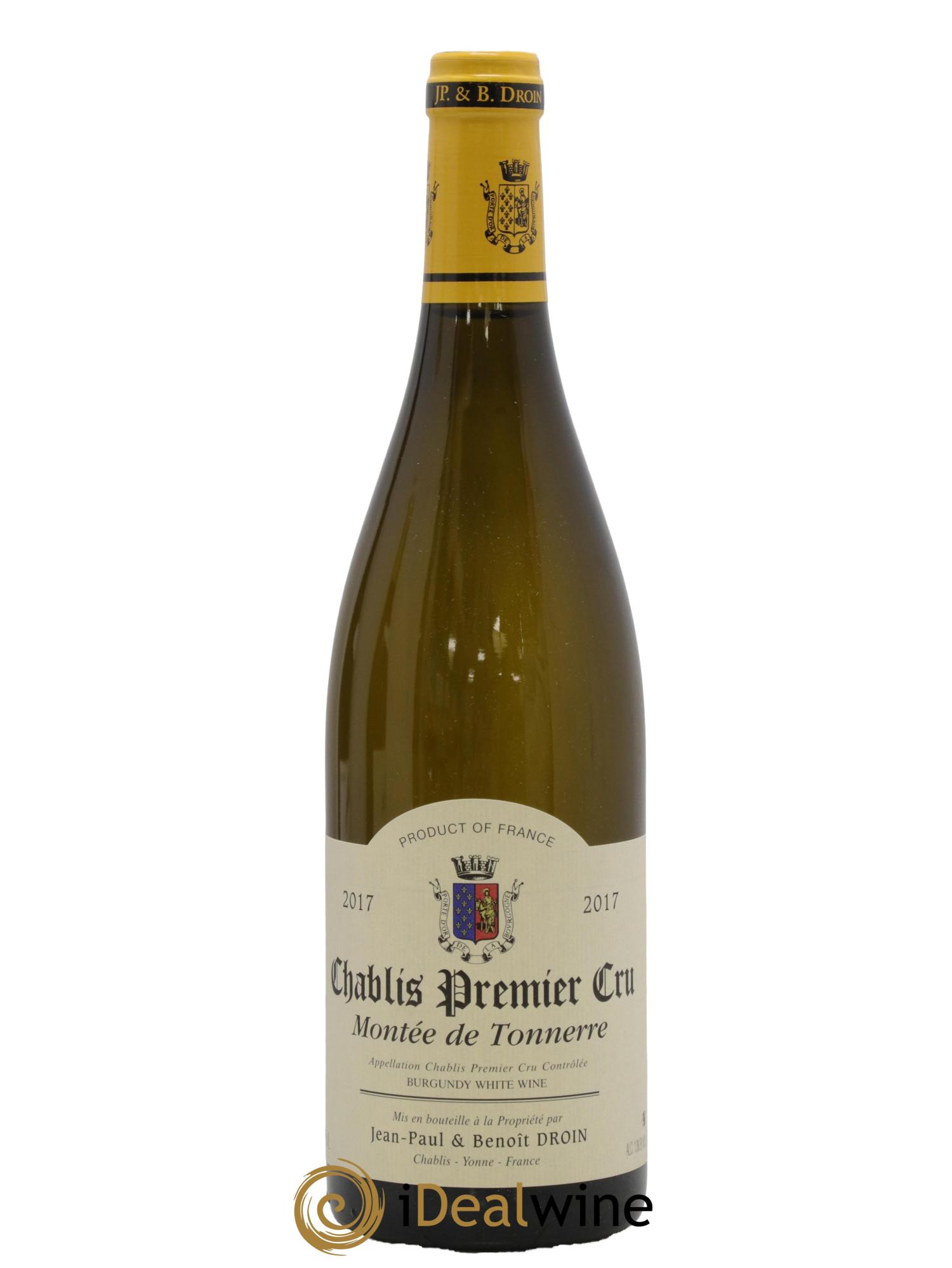 Chablis 1er Cru Montée de Tonnerre Jean-Paul & Benoît Droin (Domaine) 2017 - Lotto di 1 bottiglia - 0