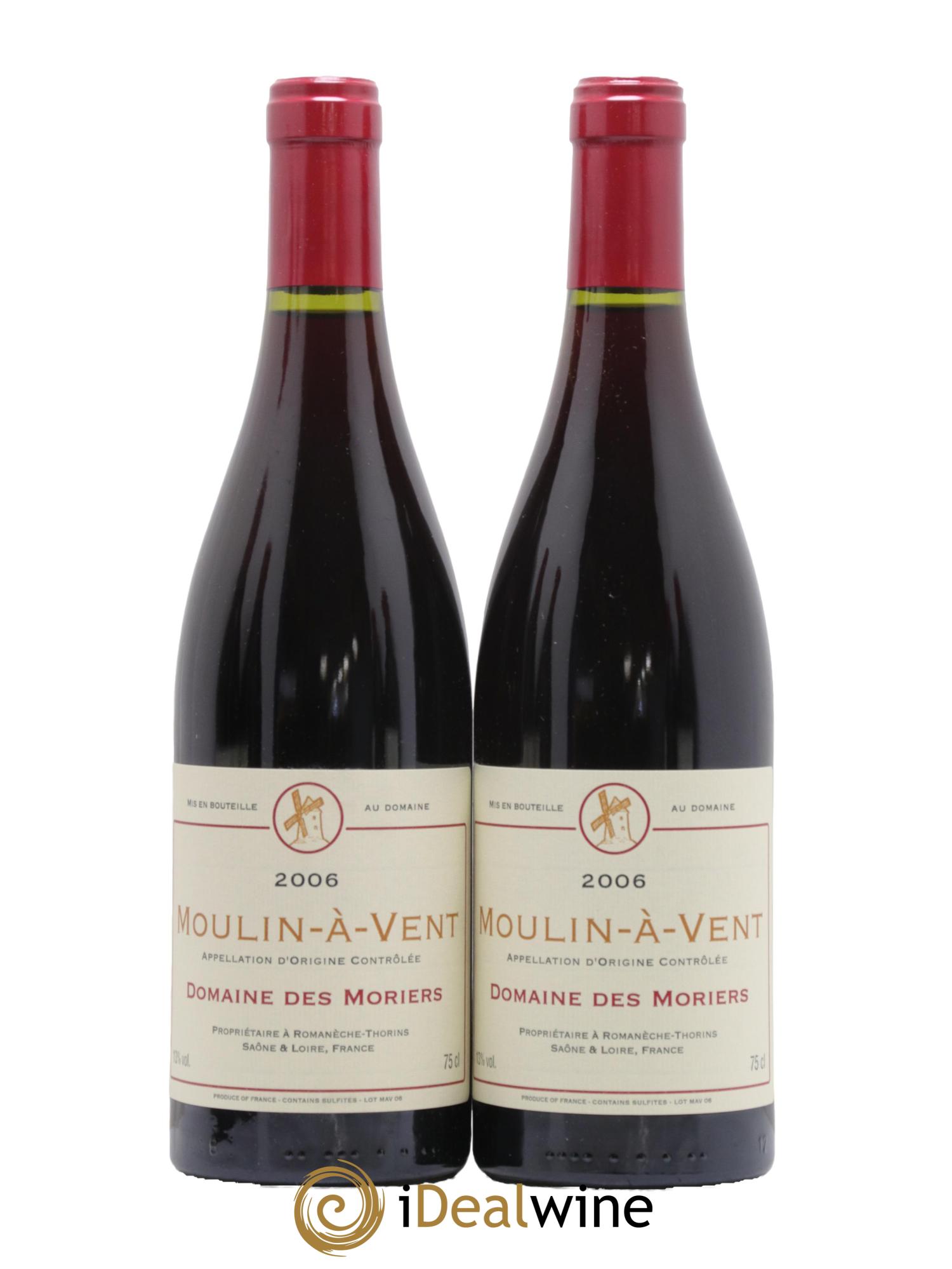 Moulin-à-Vent Moriers 2006 - Posten von 2 Flaschen - 0