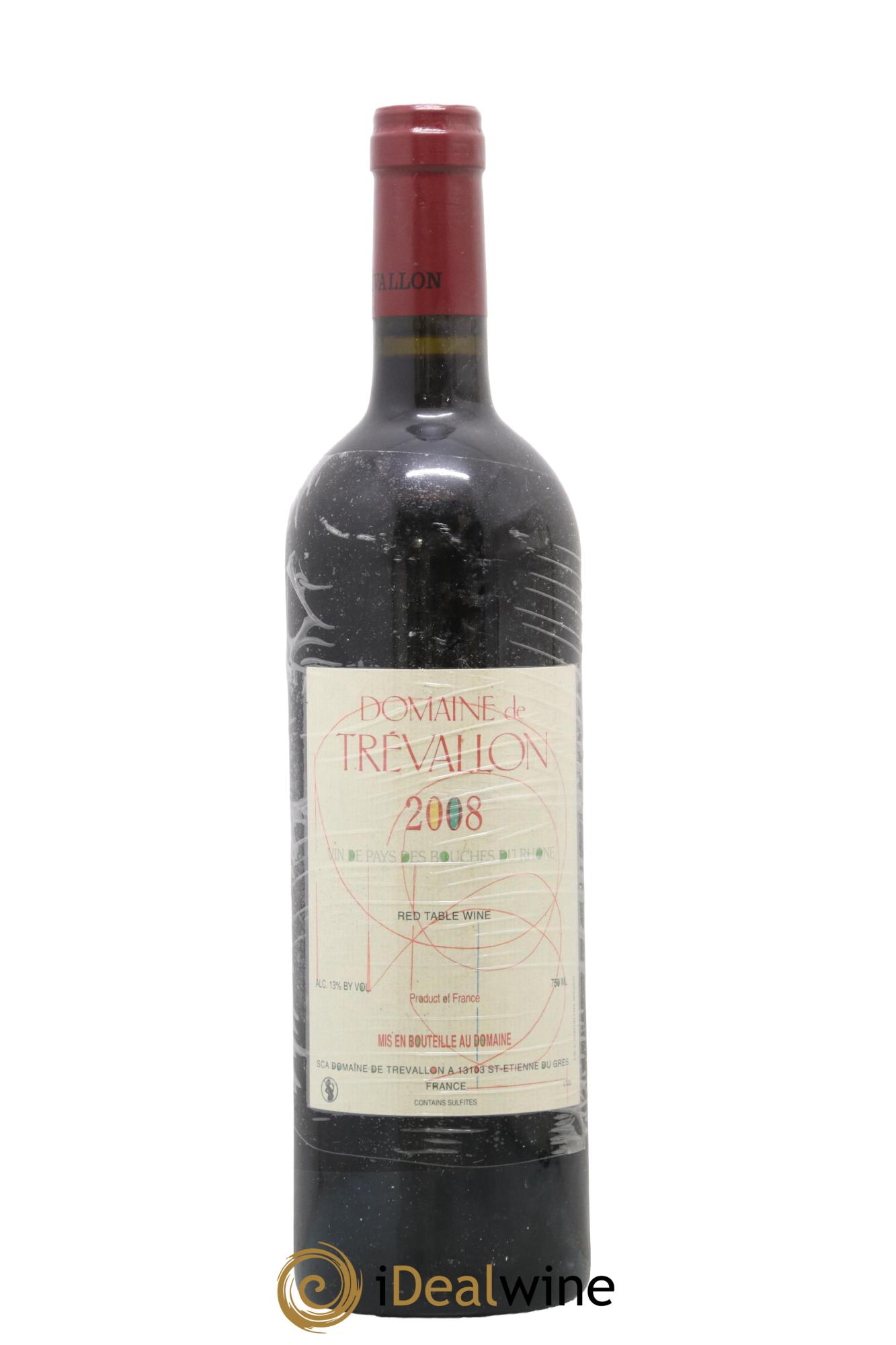 VDP Bouches du Rhône Trévallon (Domaine de) Eloi Dürrbach 2008 - Lot de 1 bouteille - 0