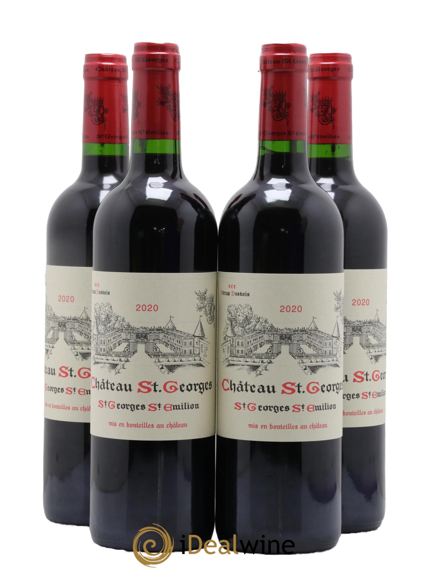 Saint-Georges-Saint-Émilion Château St Georges 2020 - Lot de 4 bouteilles - 0
