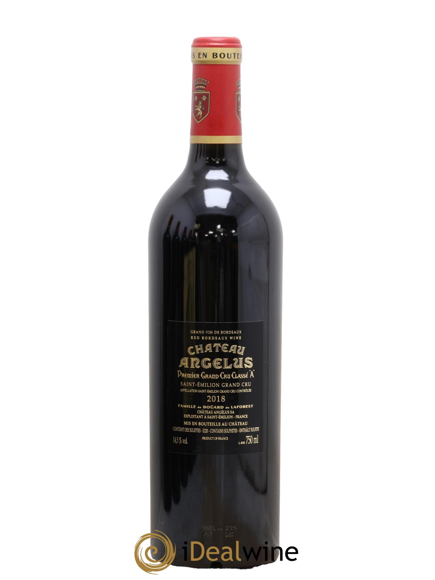 Château Angélus 1er Grand Cru Classé A 2018 - Lot of 1 bottle - 1