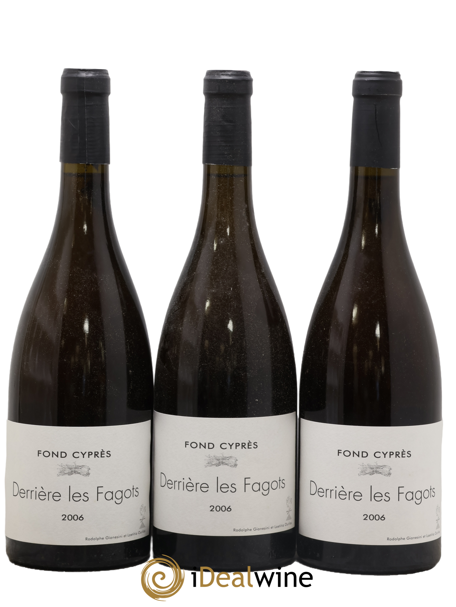 Vin de France Derrière Les Fagots Fond Cyprès 2006 - Lot of 3 bottles - 0