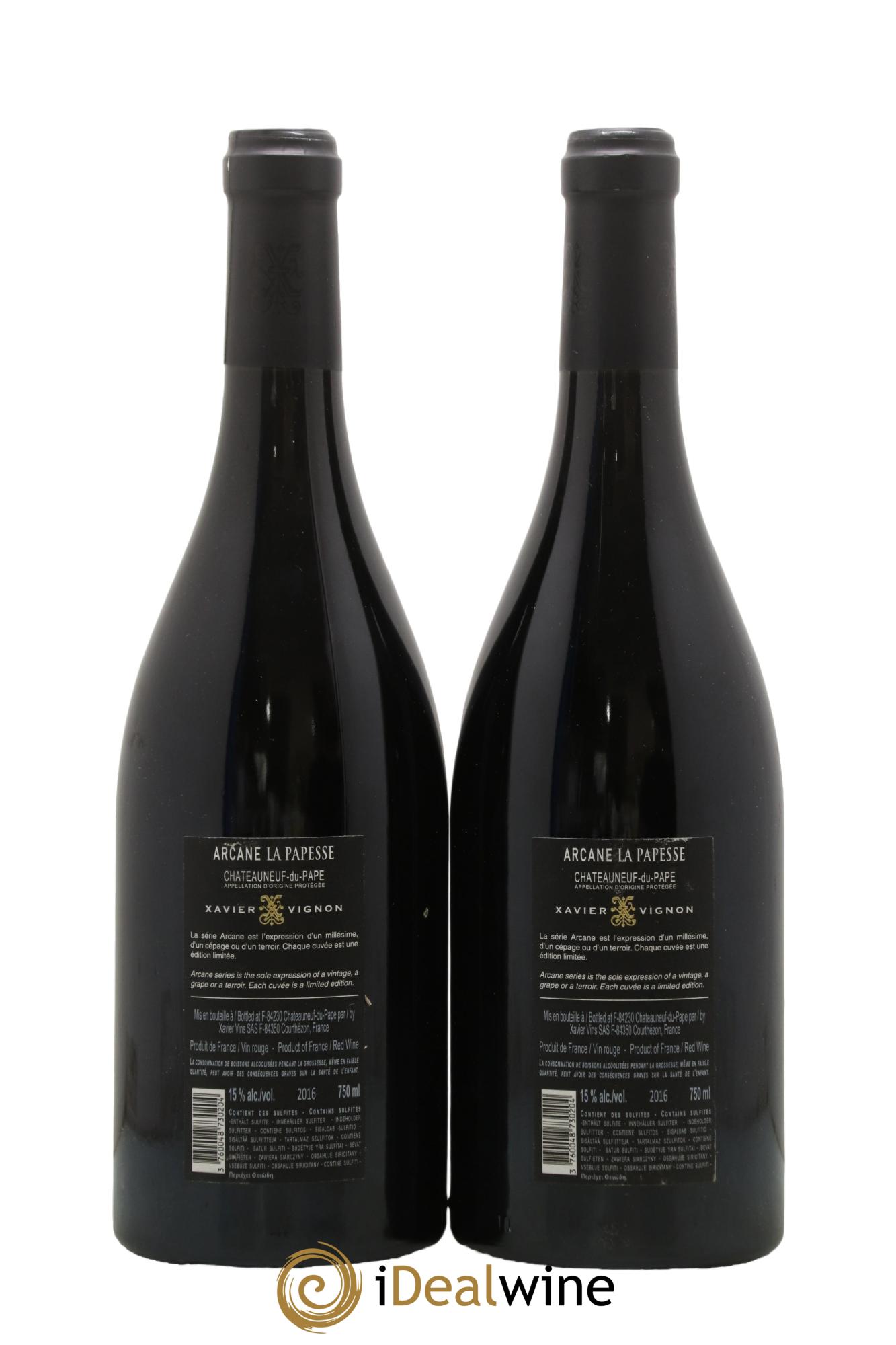Châteauneuf-du-Pape Arcane La Papesse Xavier Vignon 2016 - Lot of 2 bottles - 1