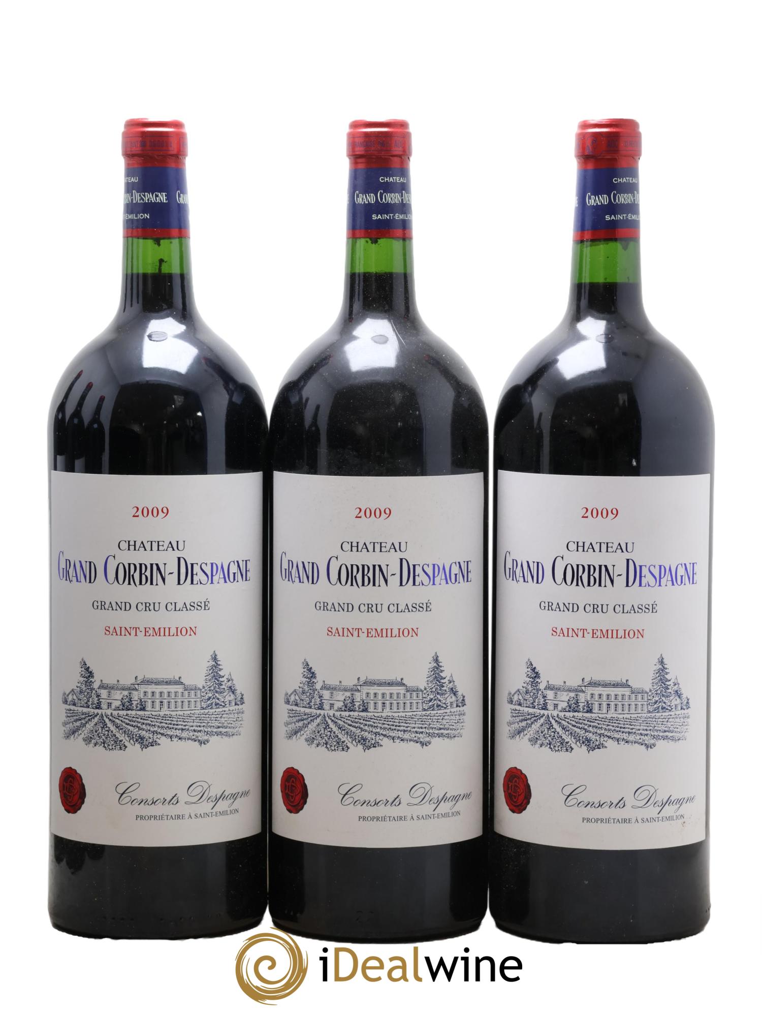Château Grand Corbin Despagne Grand Cru Classé 2009 - Lotto di 6 magnum - 1