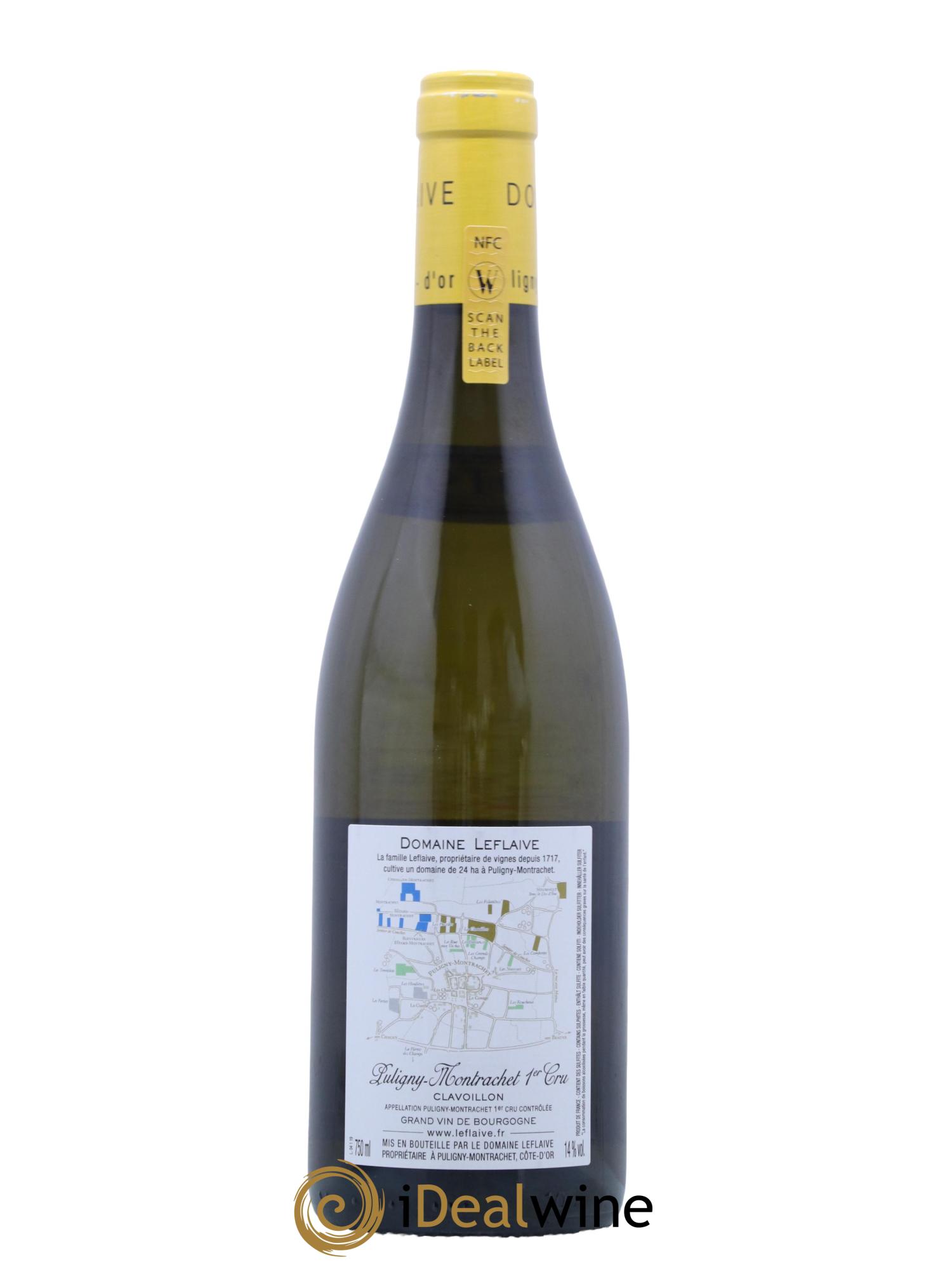 Puligny-Montrachet 1er Cru Clavoillon Leflaive (Domaine) 2019 - Lot de 1 bouteille - 1
