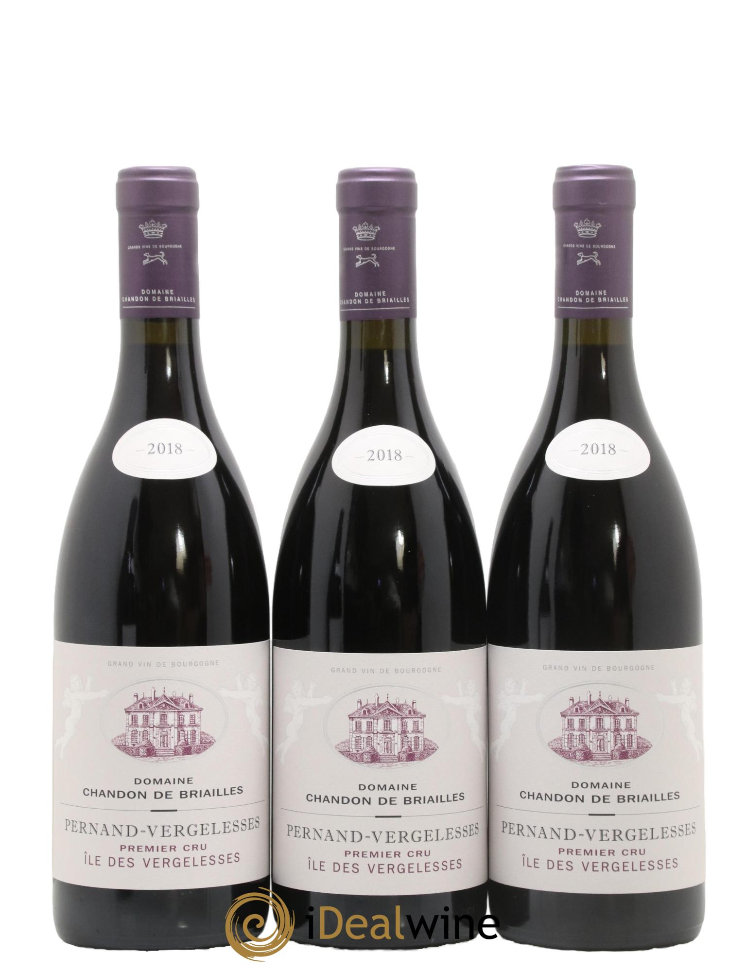 Pernand-Vergelesses 1er Cru Ile des Vergelesses Chandon de Briailles 2018 - Lot de 6 bouteilles - 1