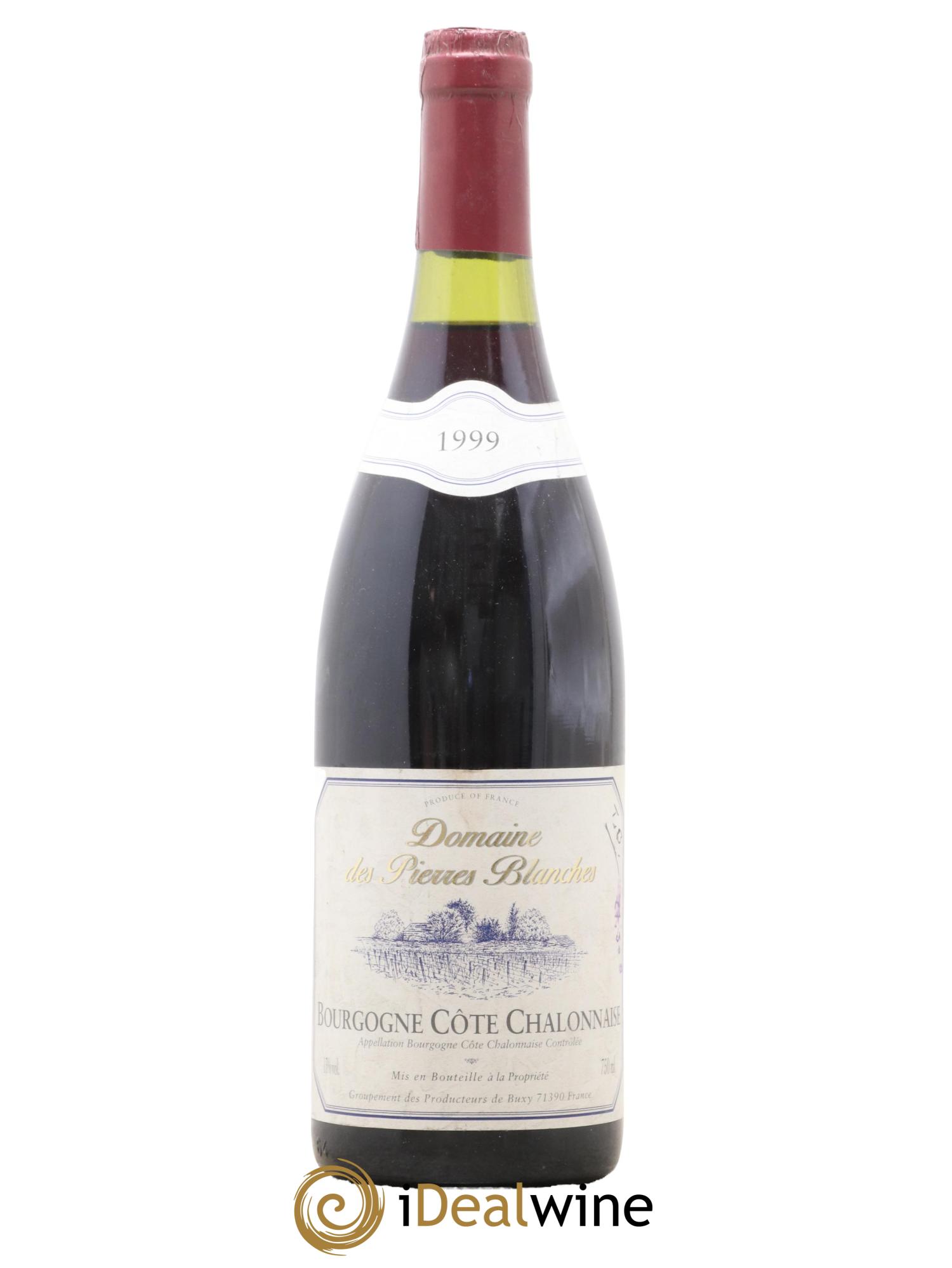 Bourgogne Côtes Chalonaise Domaine Des Pierres Blanches 1999 - Lot de 1 bouteille - 0