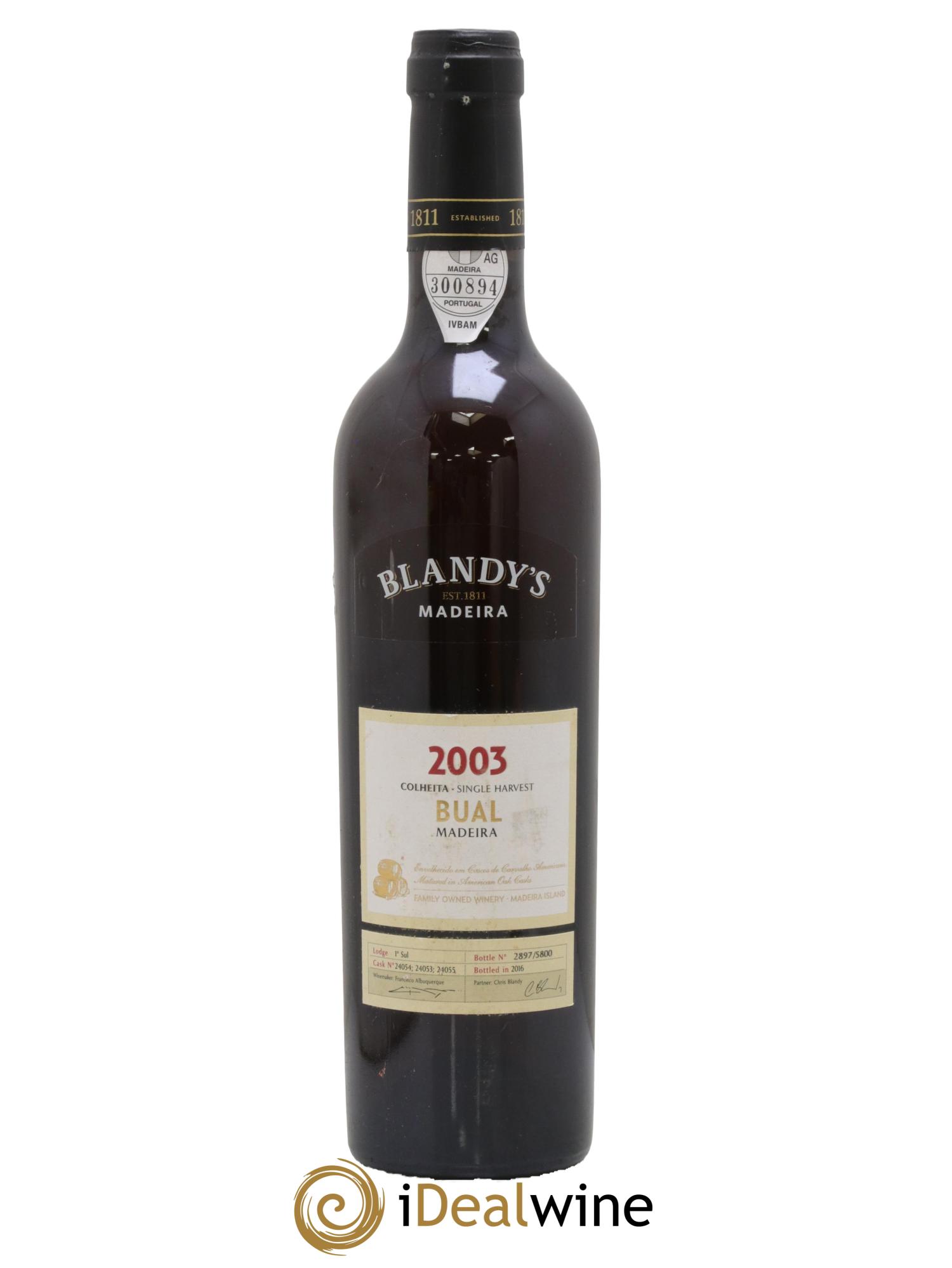 Portugal Madeira Blandy's Bual 2003 - Lot of 1 500ml format - 0