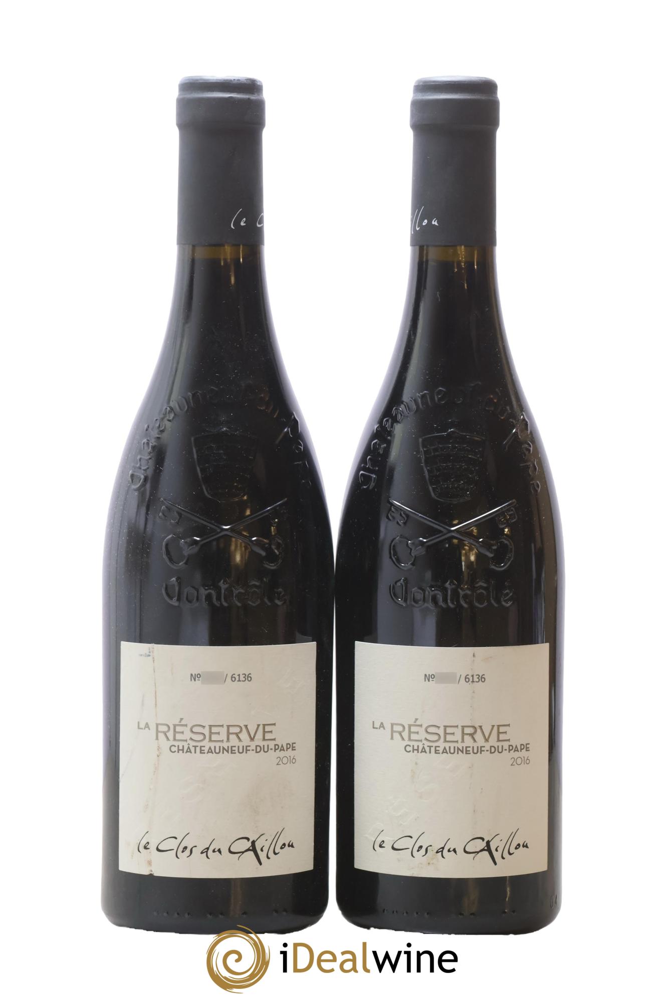 Châteauneuf-du-Pape Domaine Le Clos du Caillou Réserve Sylvie Vacheron 2016 - Lot of 2 bottles - 0