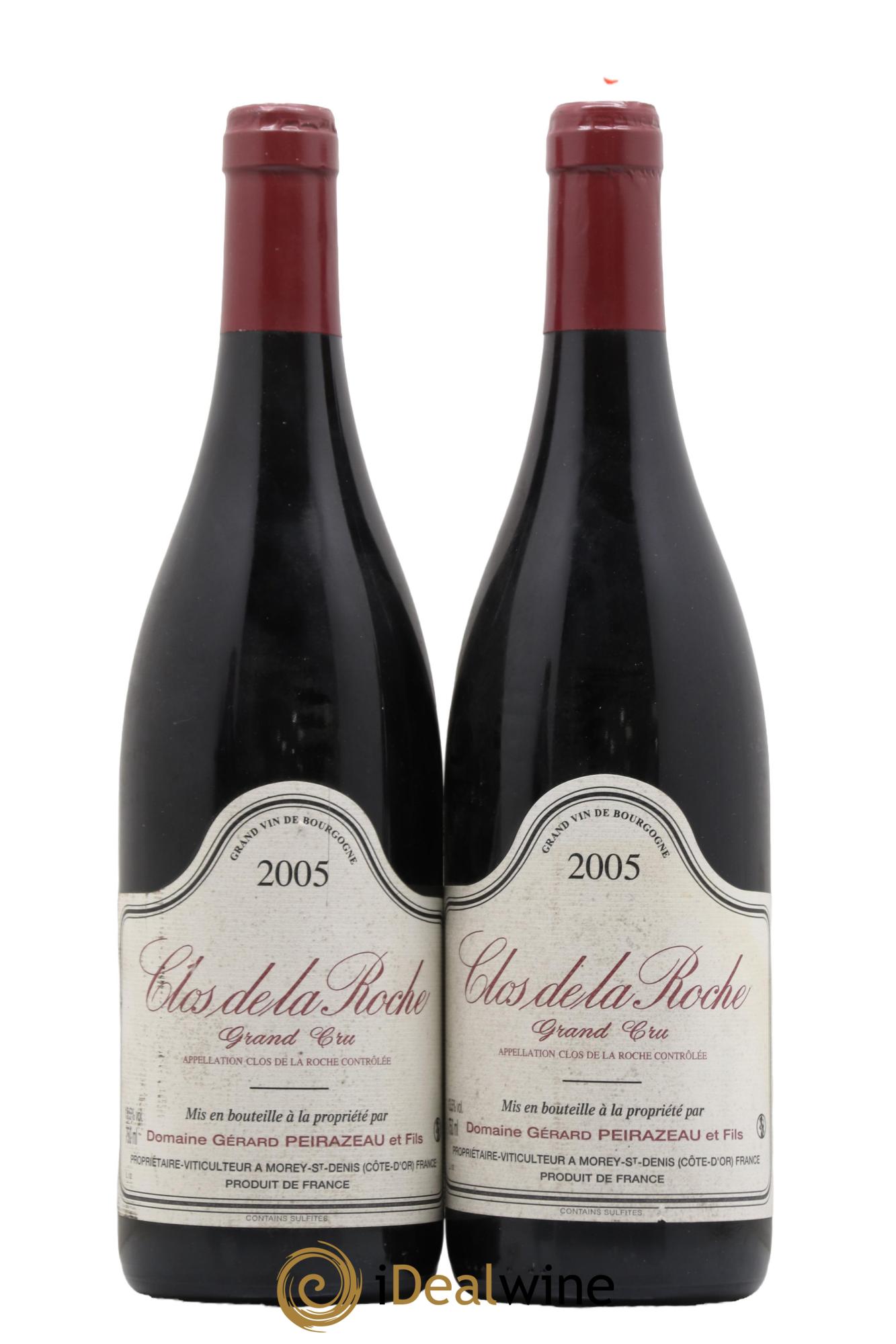 Clos de la Roche Grand Cru Peirazeau (Domaine) 2005 - Lot de 2 bouteilles - 0