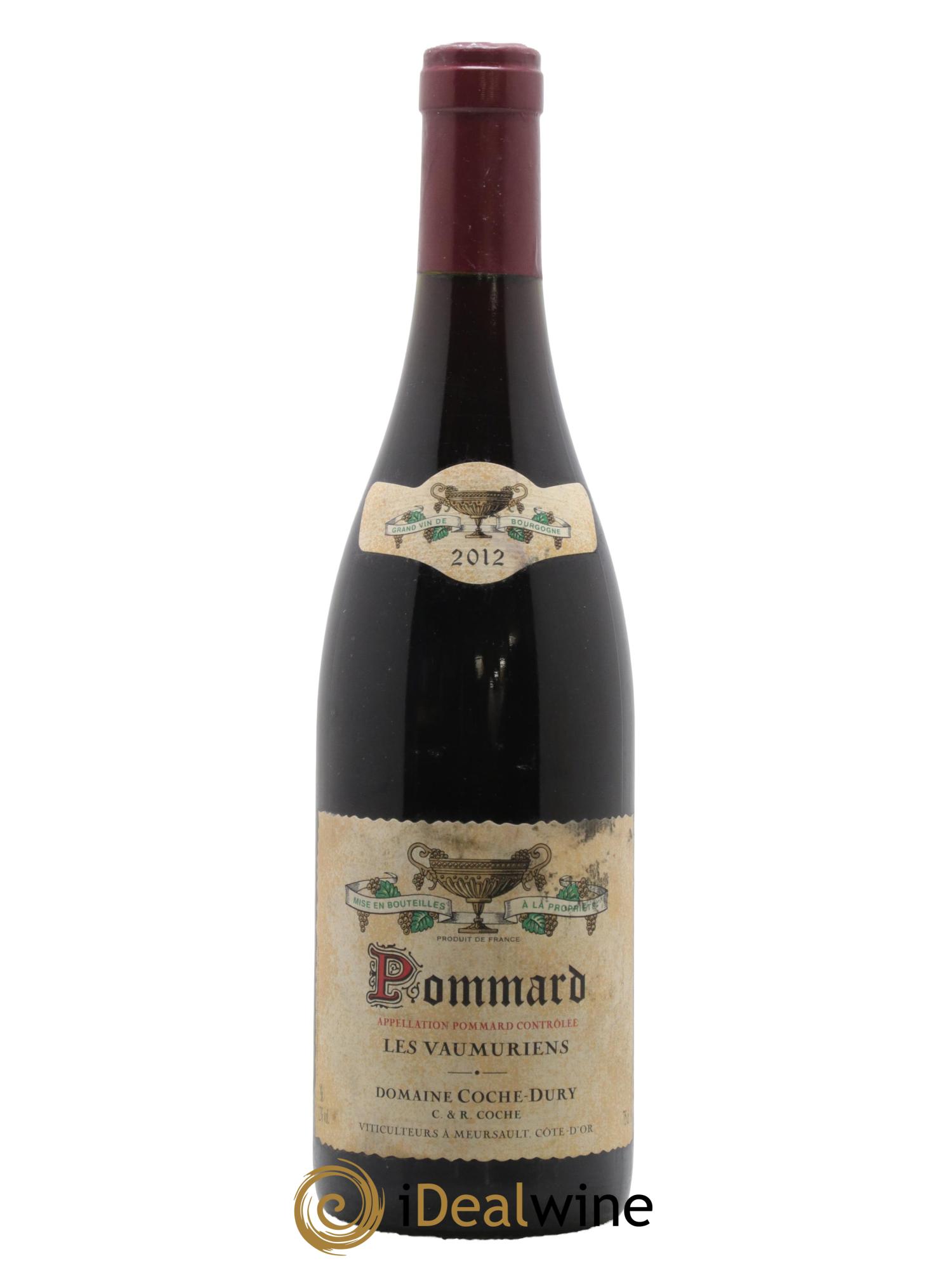 Pommard les Vaumuriens Coche Dury (Domaine) 2012 - Lot de 1 bouteille - 0